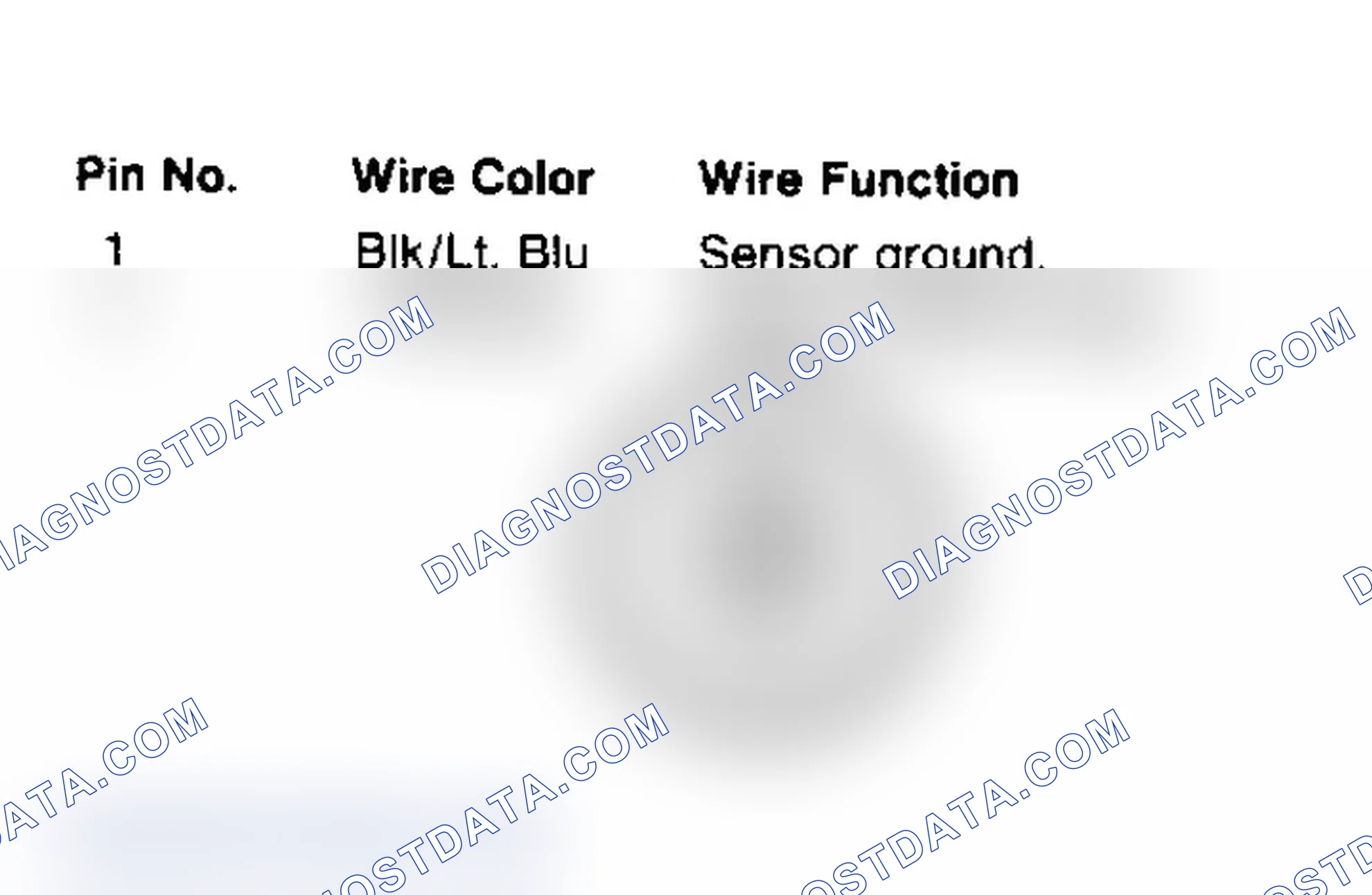 Scheme 16: Coolant Temperature Sensor Connector Terminal ID