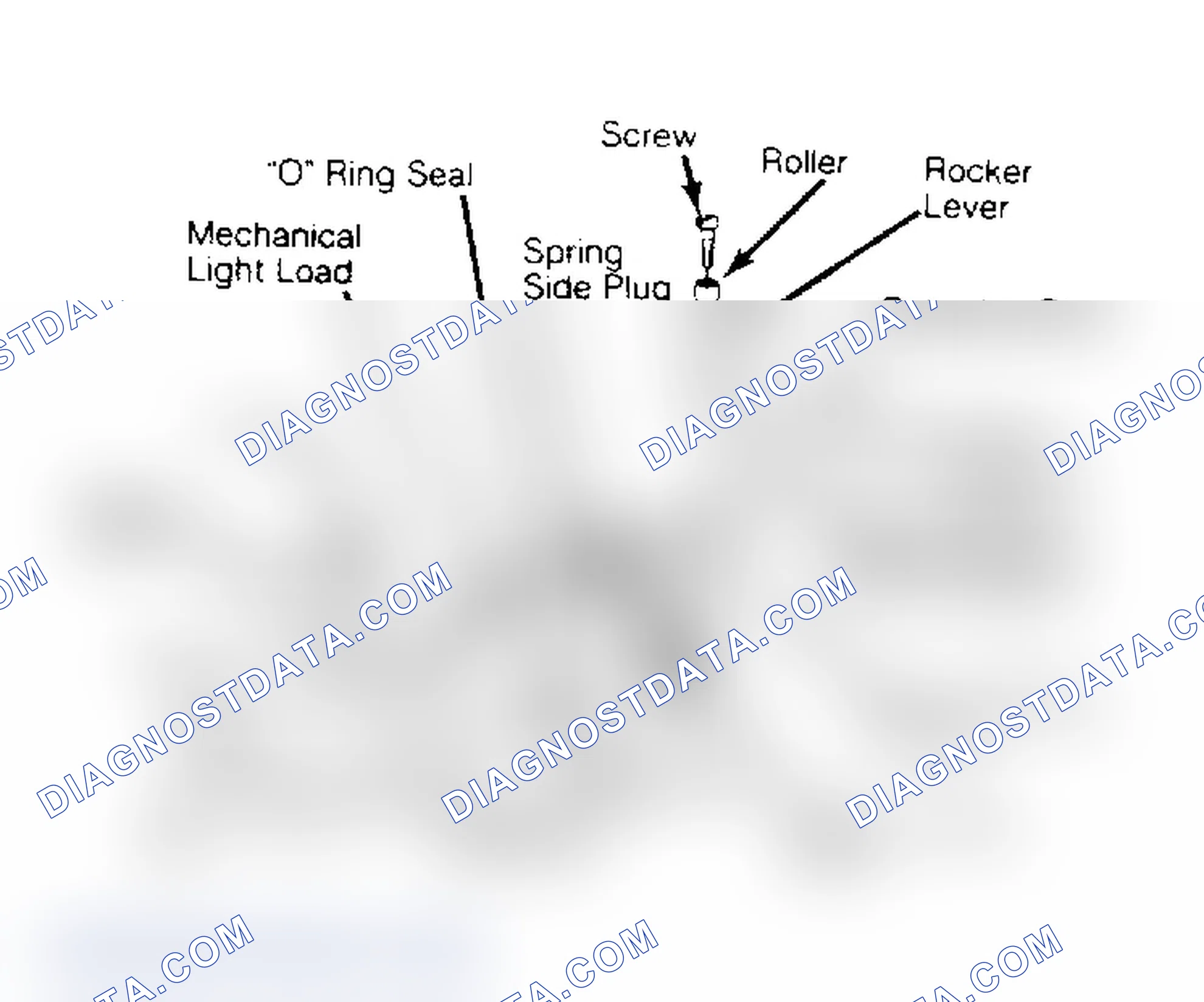 Scheme 38: Exploded View of Automatic Advance Assembly Seals must be replaced with injection pump removed from engine.