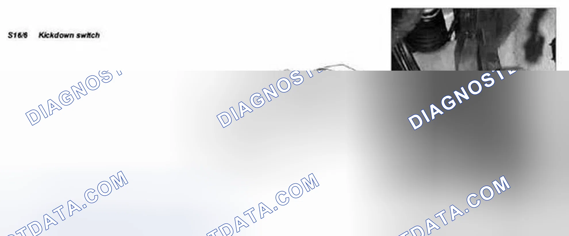 Fig. 169: Identifying Kickdown Switch (Transmission 722.6) - Shown In Model 170