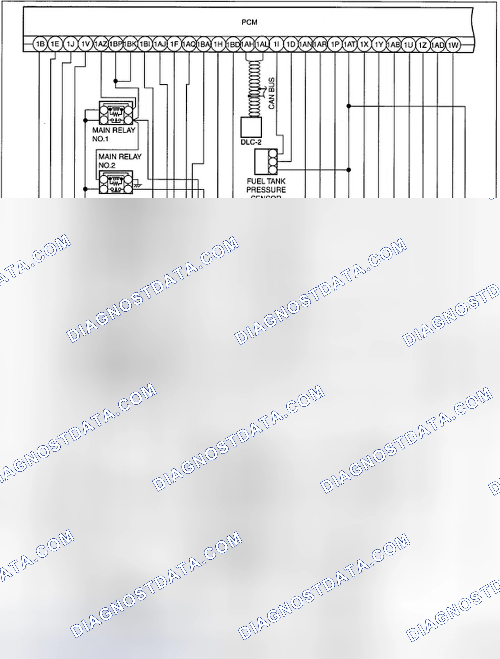 Scheme 1: ENGINE CONTROL SYSTEM SYMPTOM TROUBLESHOOTING WIRING DIAGRAM [MZI-3.7]