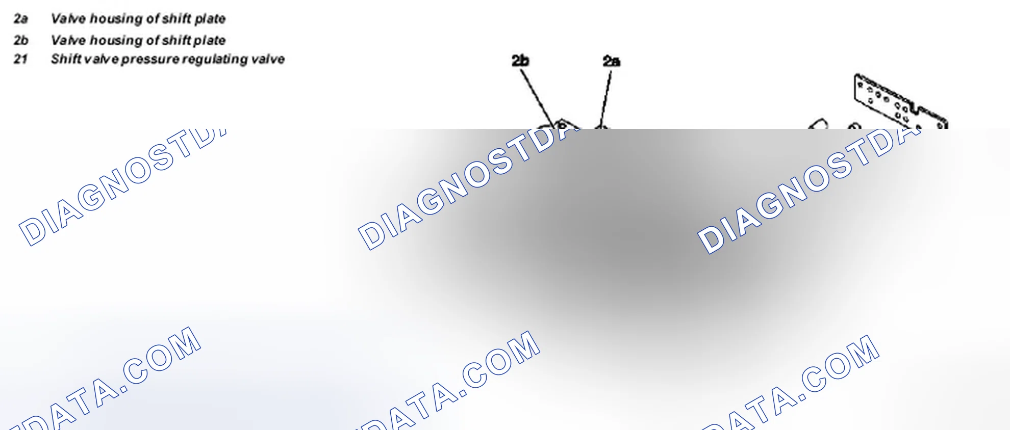 Scheme 78: Identifying Valve Housing Of Shift Plate, Working Pressure Regulating Valve