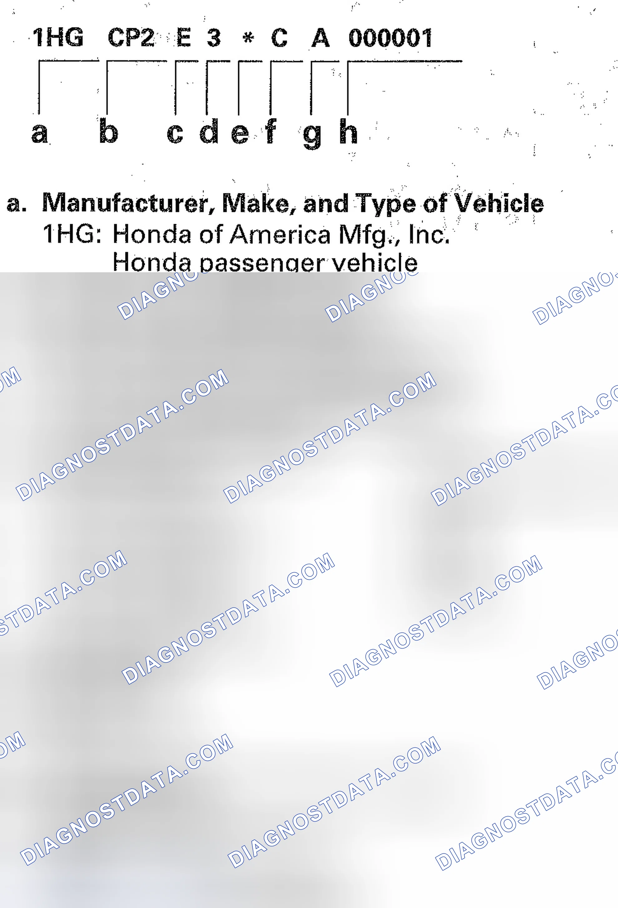 Scheme 107: Identifying Chassis And Paint Codes - '12 4-Door Model