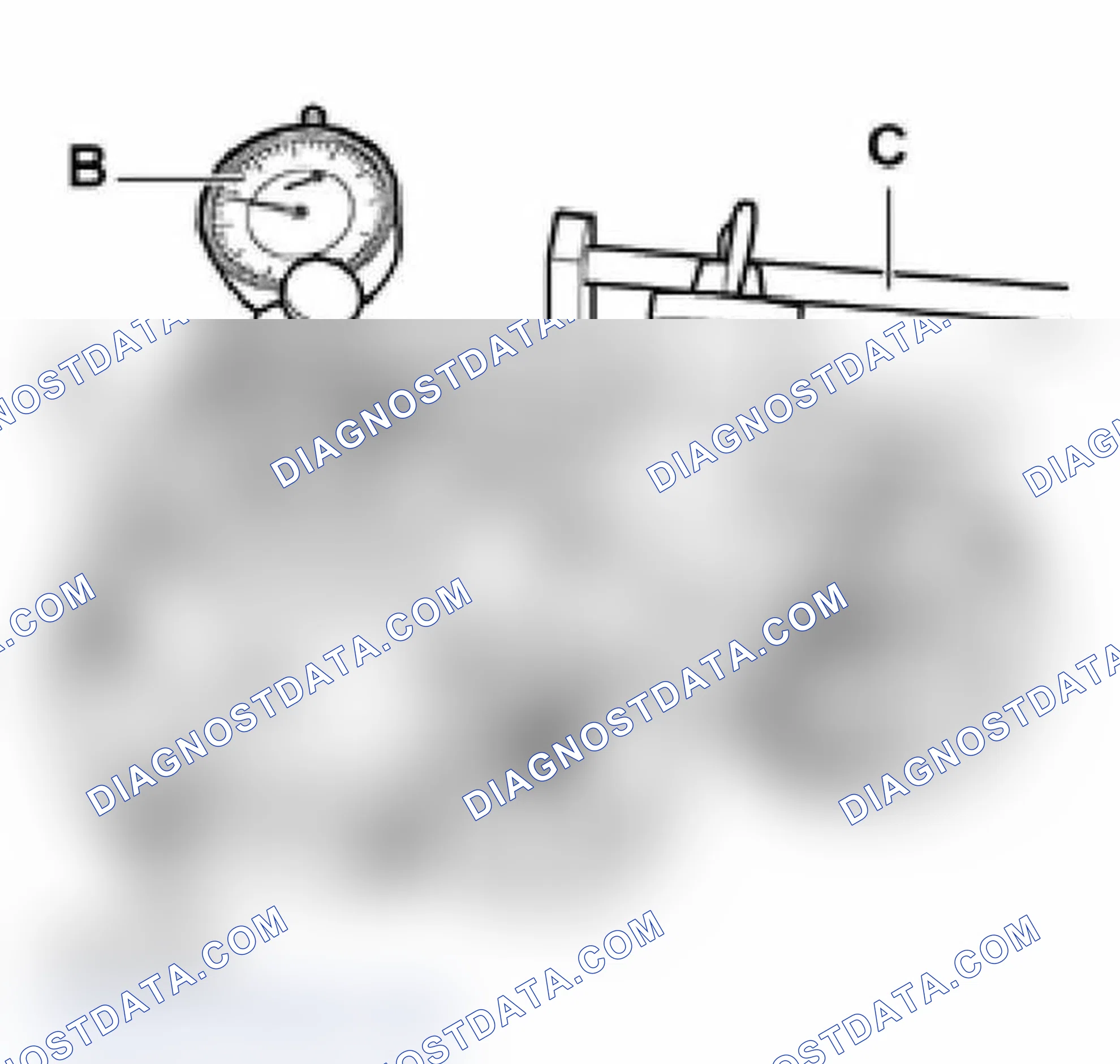 Scheme 113: Run-out of drive plate with overload protection, checking and adjusting