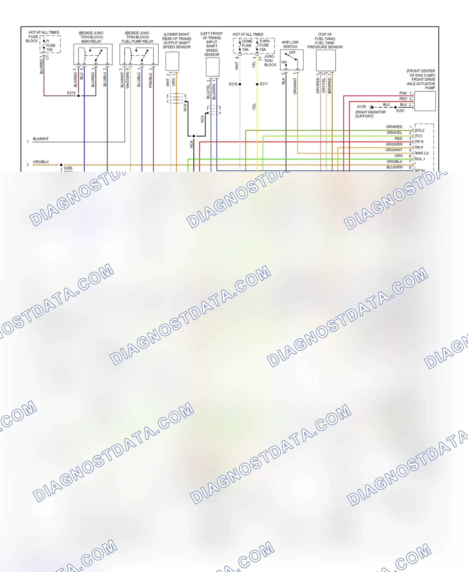 Scheme 220: PCM Wiring Diagram (Tracker - 2.5L - 3 Of 3)