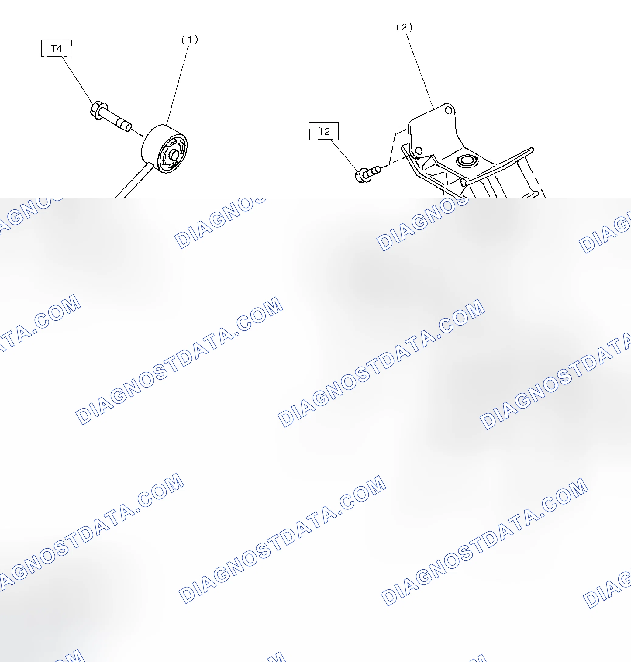 Scheme 185: Identifying AT Transmission Mounting Components