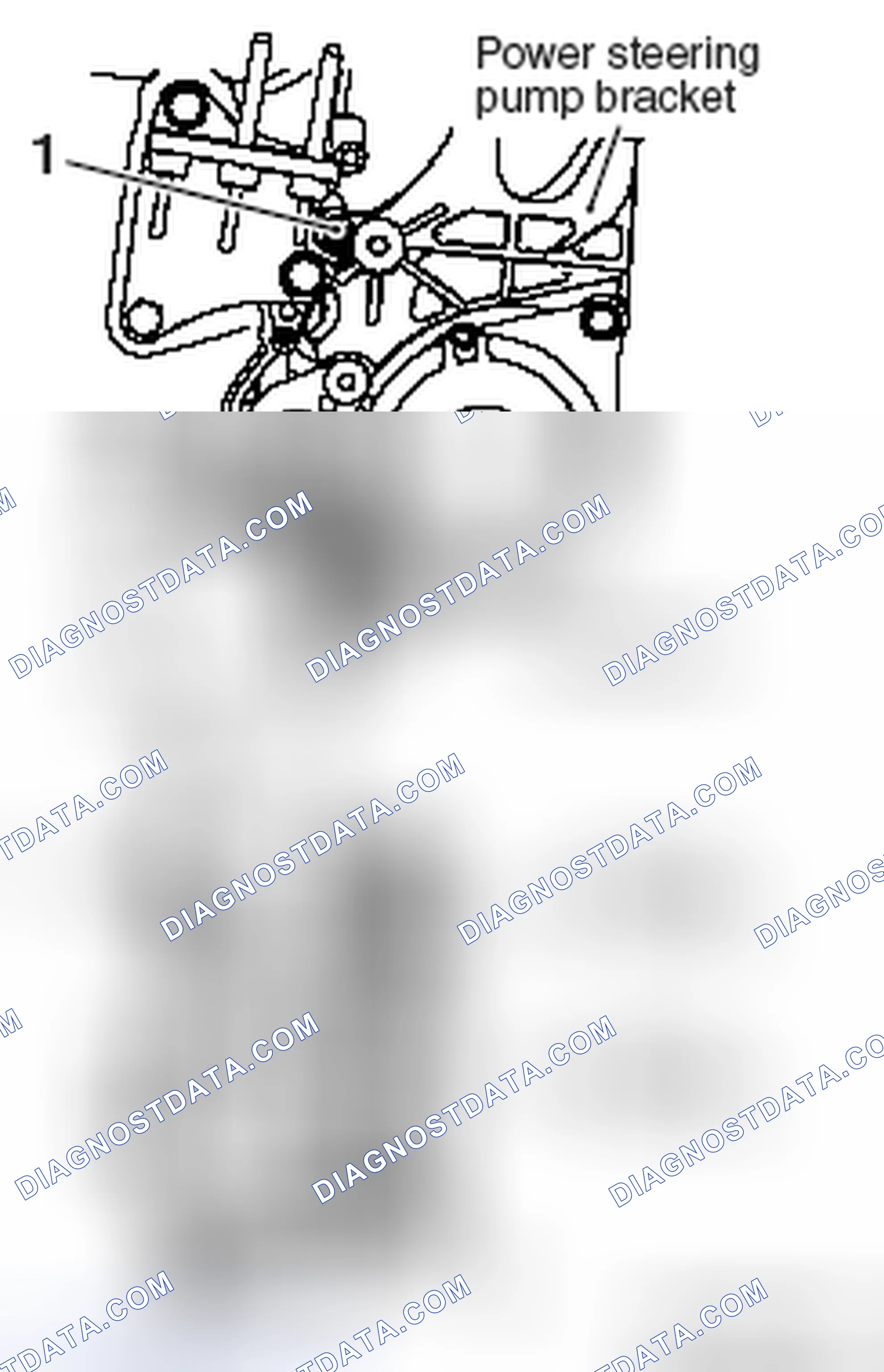 Scheme 104: >> C << GENERATOR / POWER STEERING PUMP BRACKET INSTALLATION