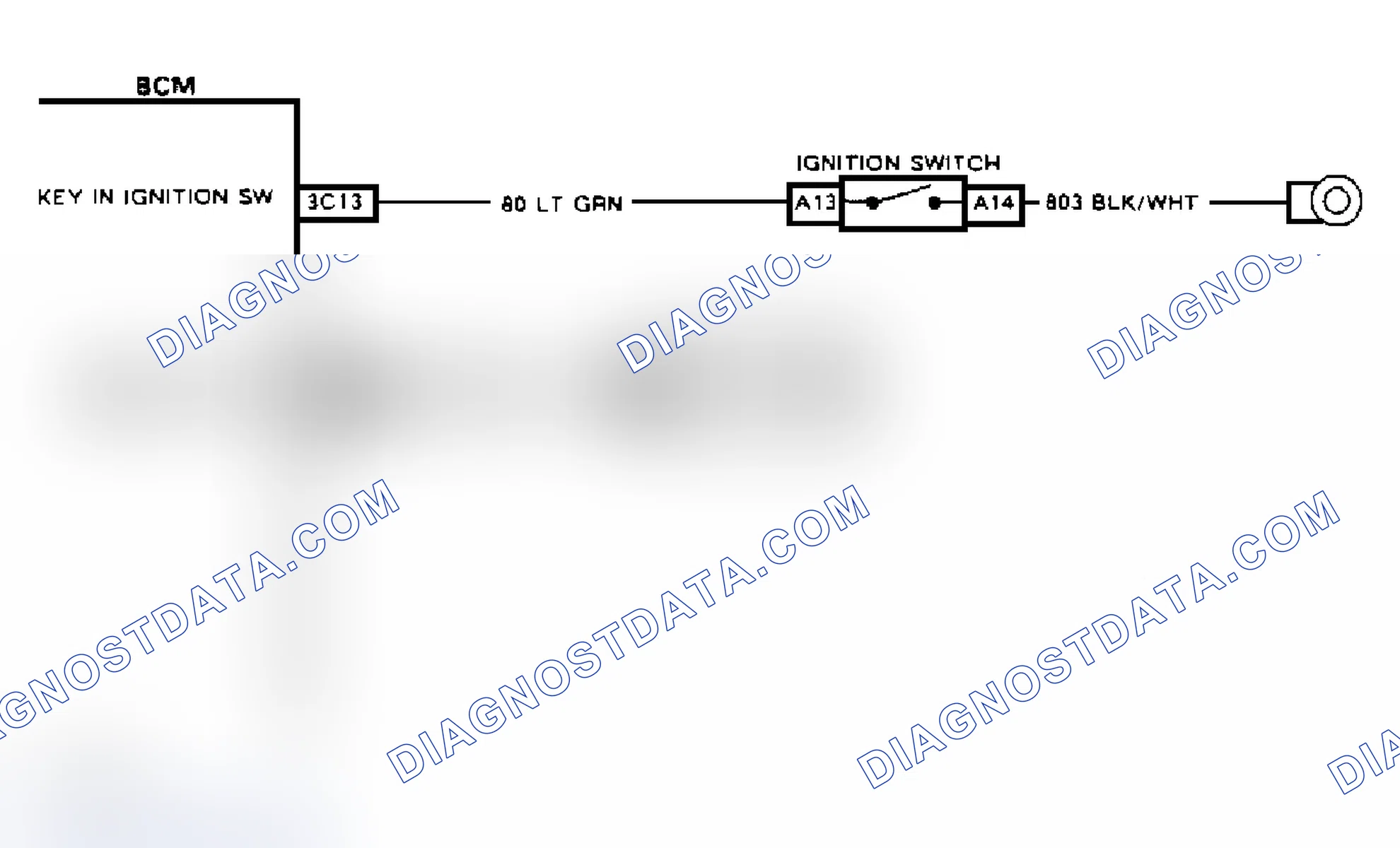 Scheme 223: "Key In Ignition" Warning Chime - Wiring Diagram