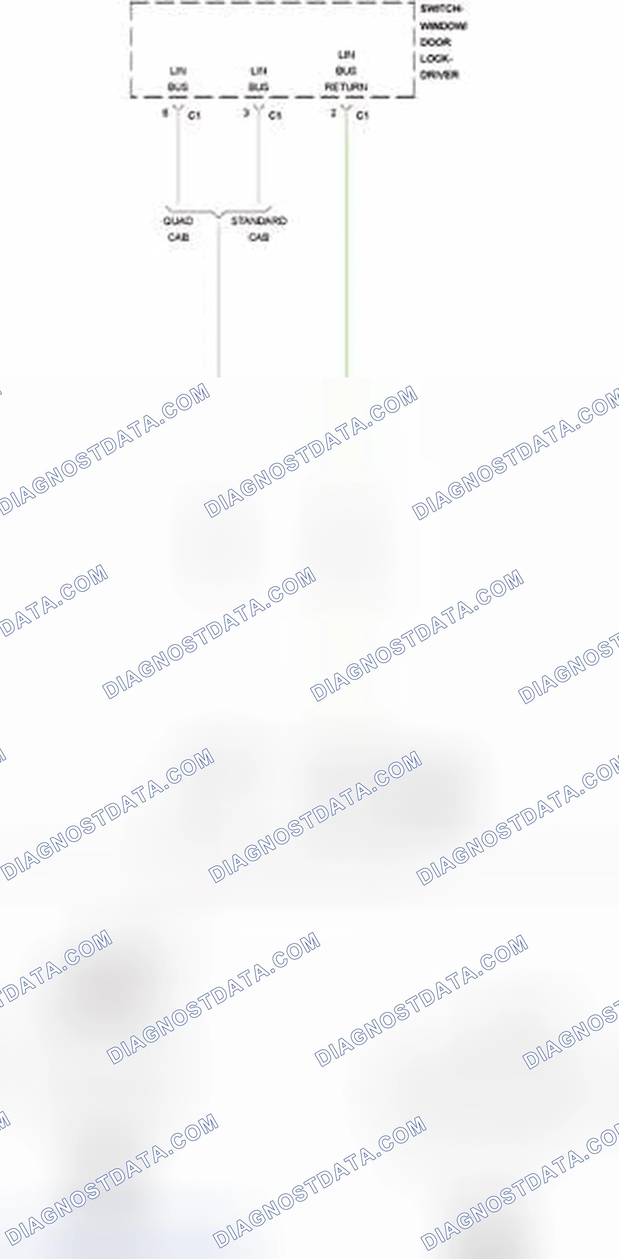 Scheme 165: B1D04-2A-MIRROR ADJUST SWITCH INPUT - SIGNAL STUCK IN RANGE