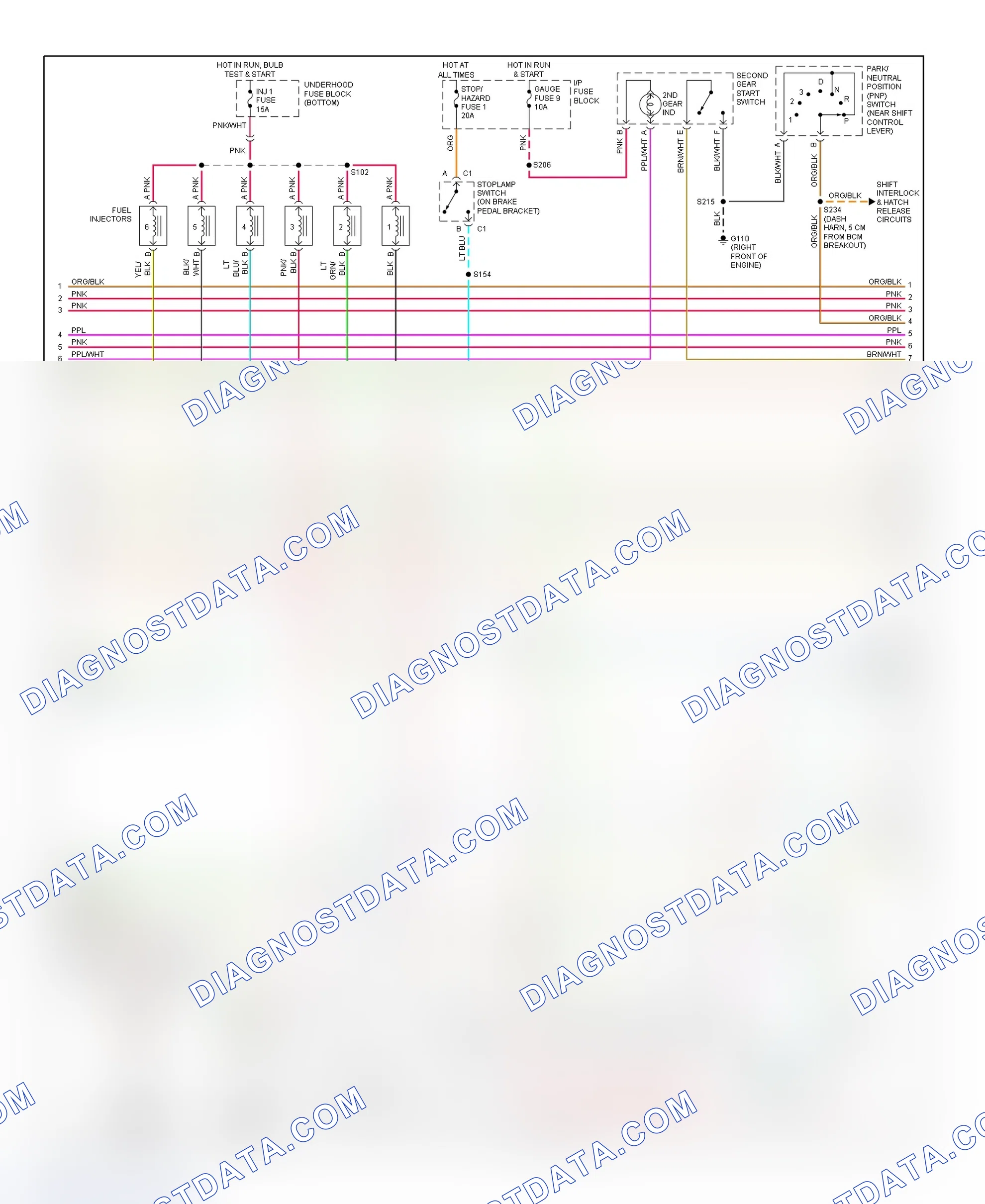 Scheme 95: PCM Wiring Diagram (Camaro & Firebird - 3.8L - 2 Of 4)