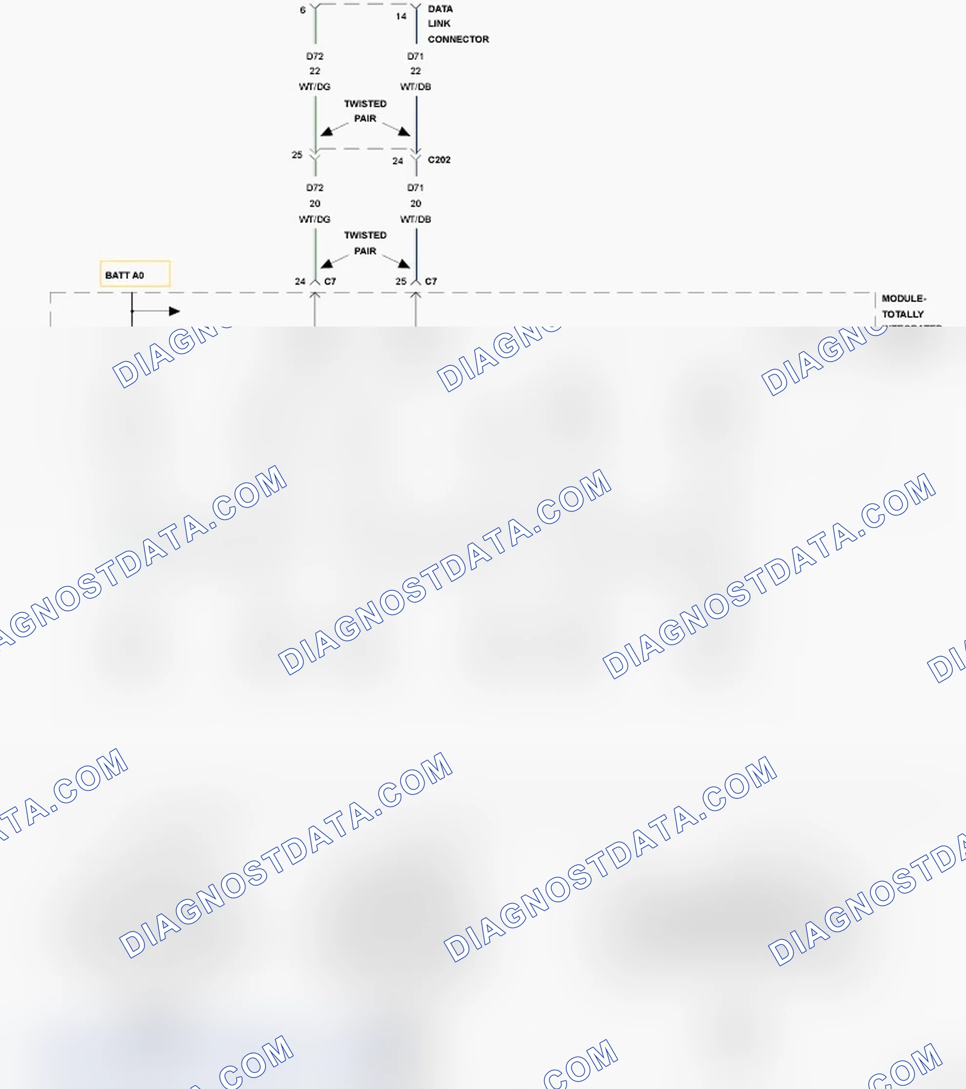 Scheme 151: BOTH DIAGNOSTIC CAN C (+) AND DIAGNOSTIC CAN C (-) CIRCUITS OPEN