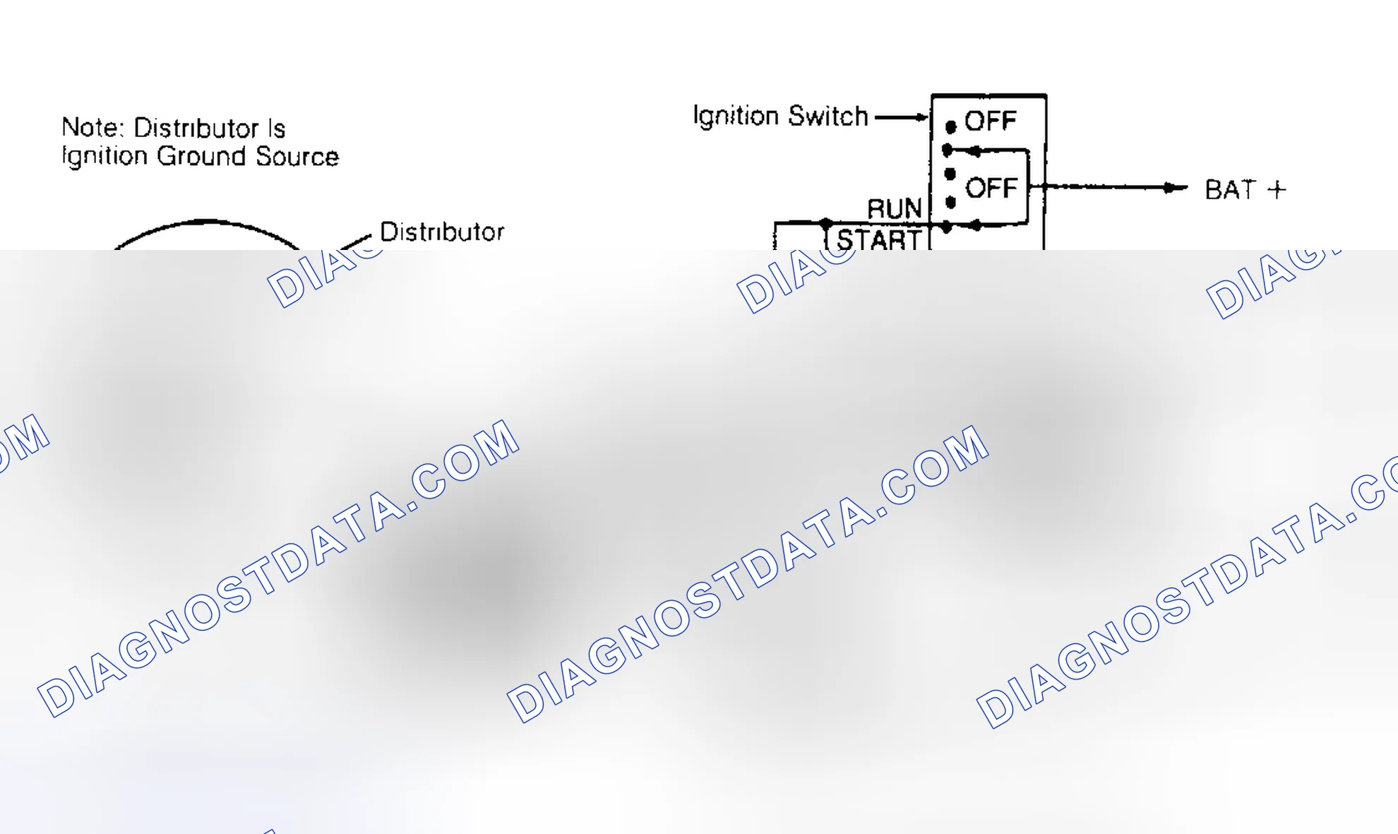 Scheme 154: Dist. Mounted TFI-IV Diagram (2.3L except Mustang & 3.0L except Taurus SHO)