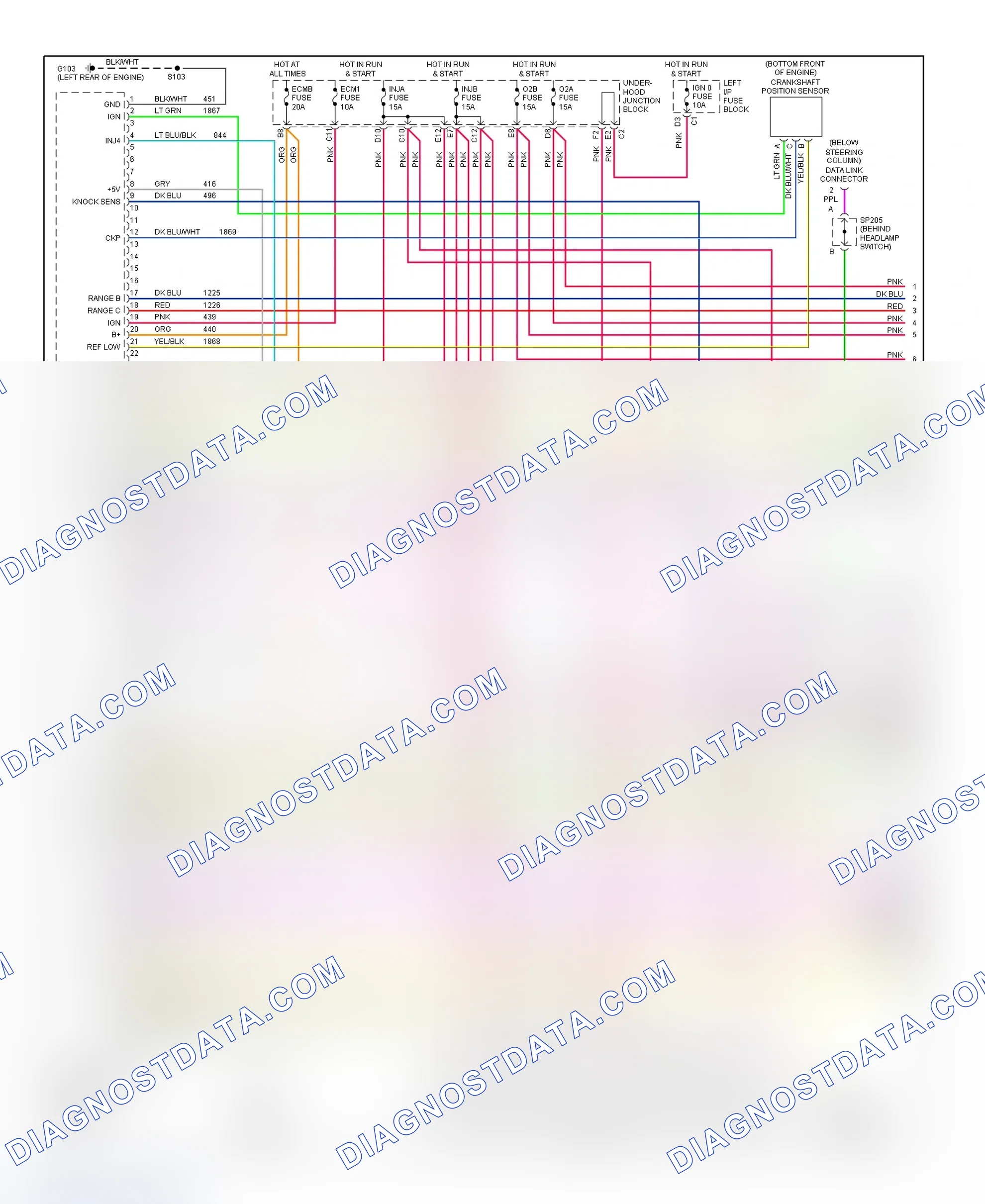 Scheme 20: PCM Wiring Diagram (Sierra & Silverado - 4.3L VIN W - 1 Of 4)