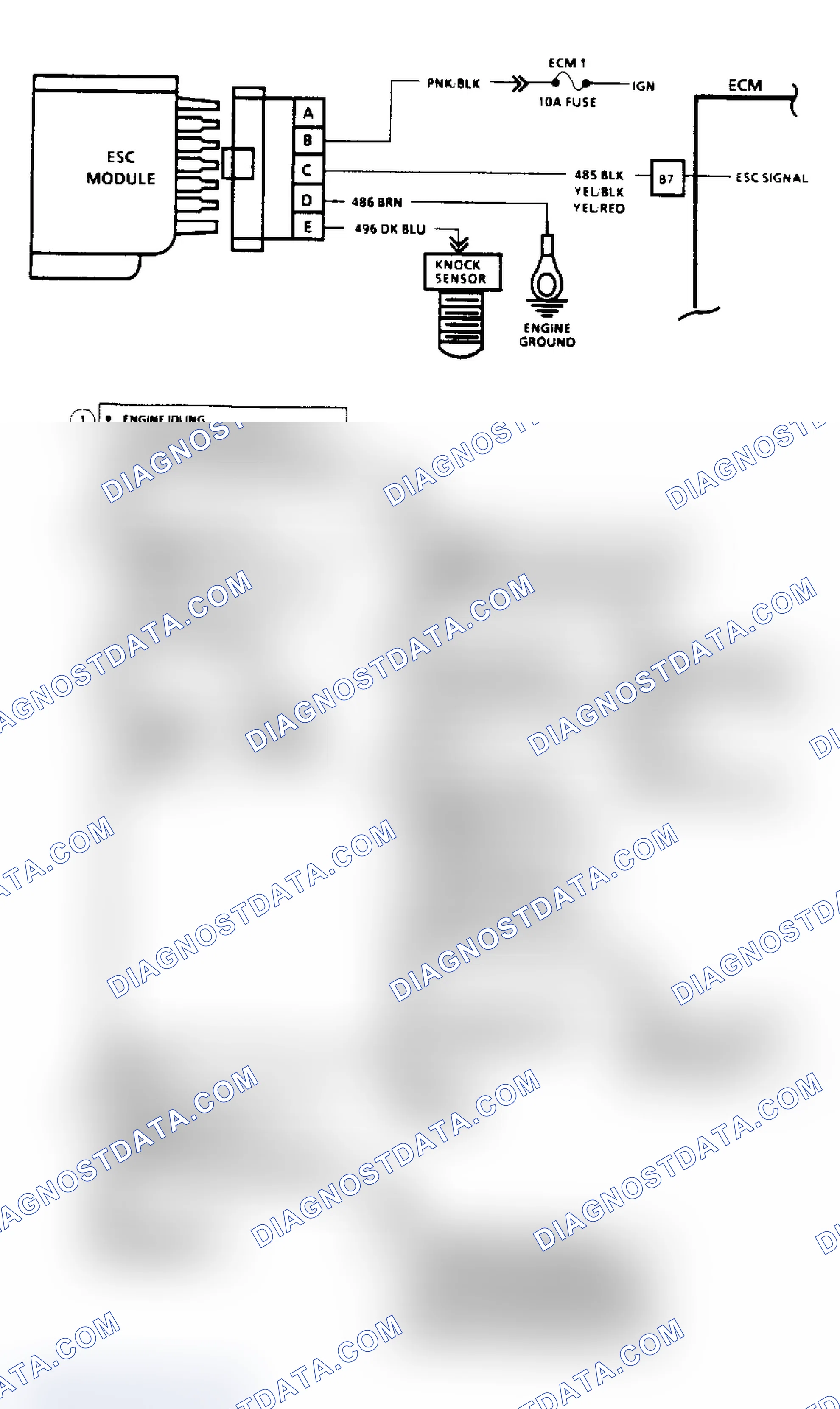 Scheme 128: Code 43 - Electronic Spark Control (2.8/4.3/5.0/5.7L Only) ("SCAN" Diagnostics)