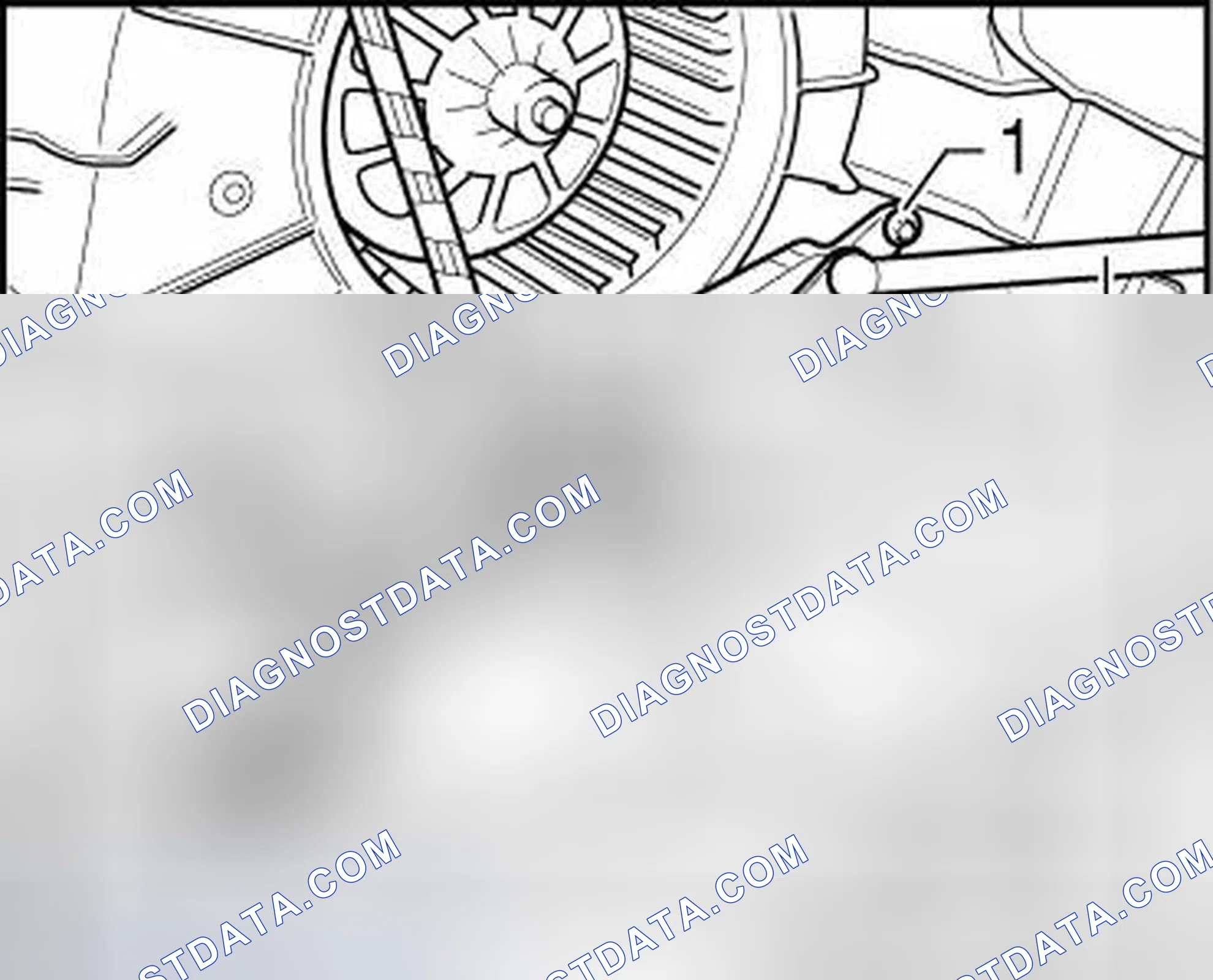 Scheme 122: RIGHT REAR TEMPERATURE DOOR MOTOR -V314