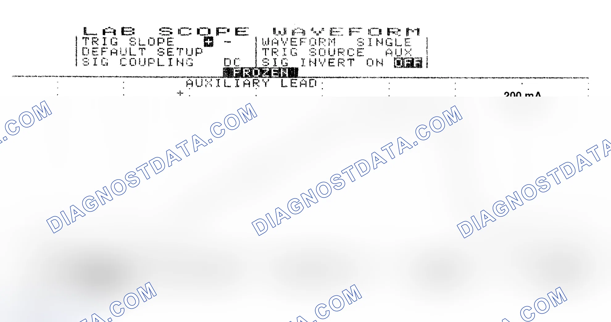 Scheme 13: Single Injector w/Normal Current Flow - Current Pattern