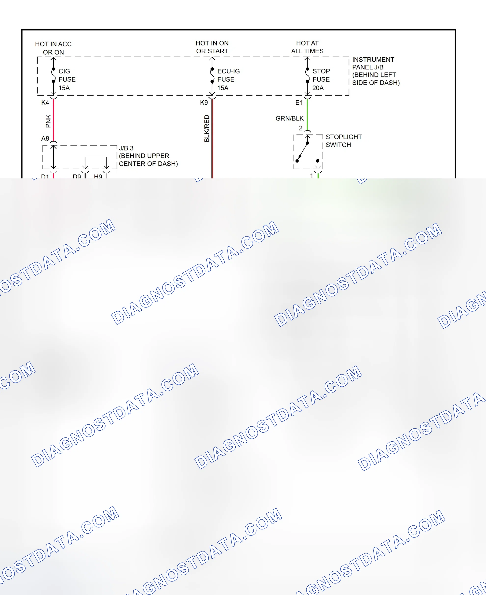 Scheme 295: Shift Interlock System Wiring Diagram (2001 - Lexus RX300)