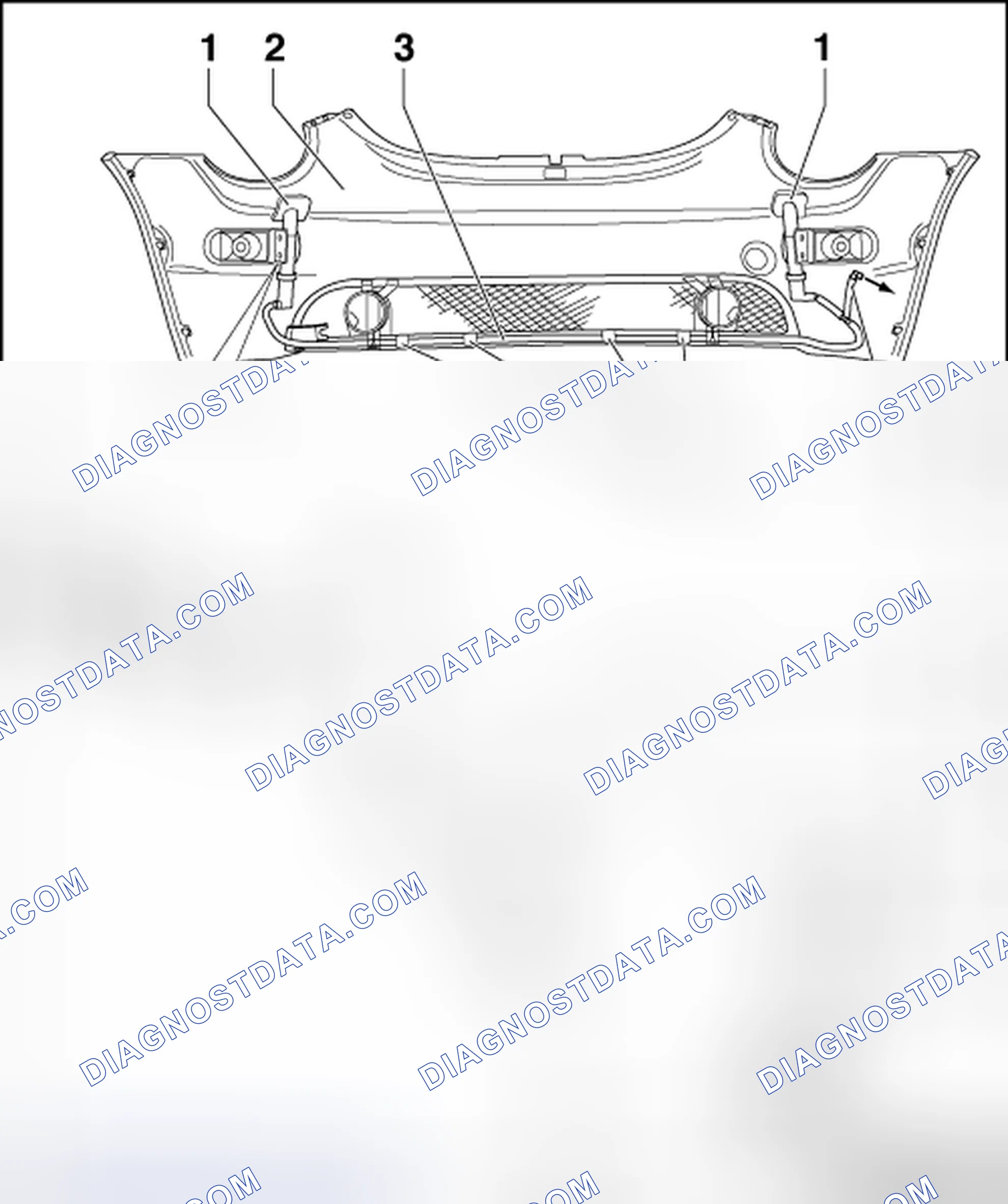 Scheme 3: HEADLAMP WASHER SYSTEM ASSEMBLY OVERVIEW