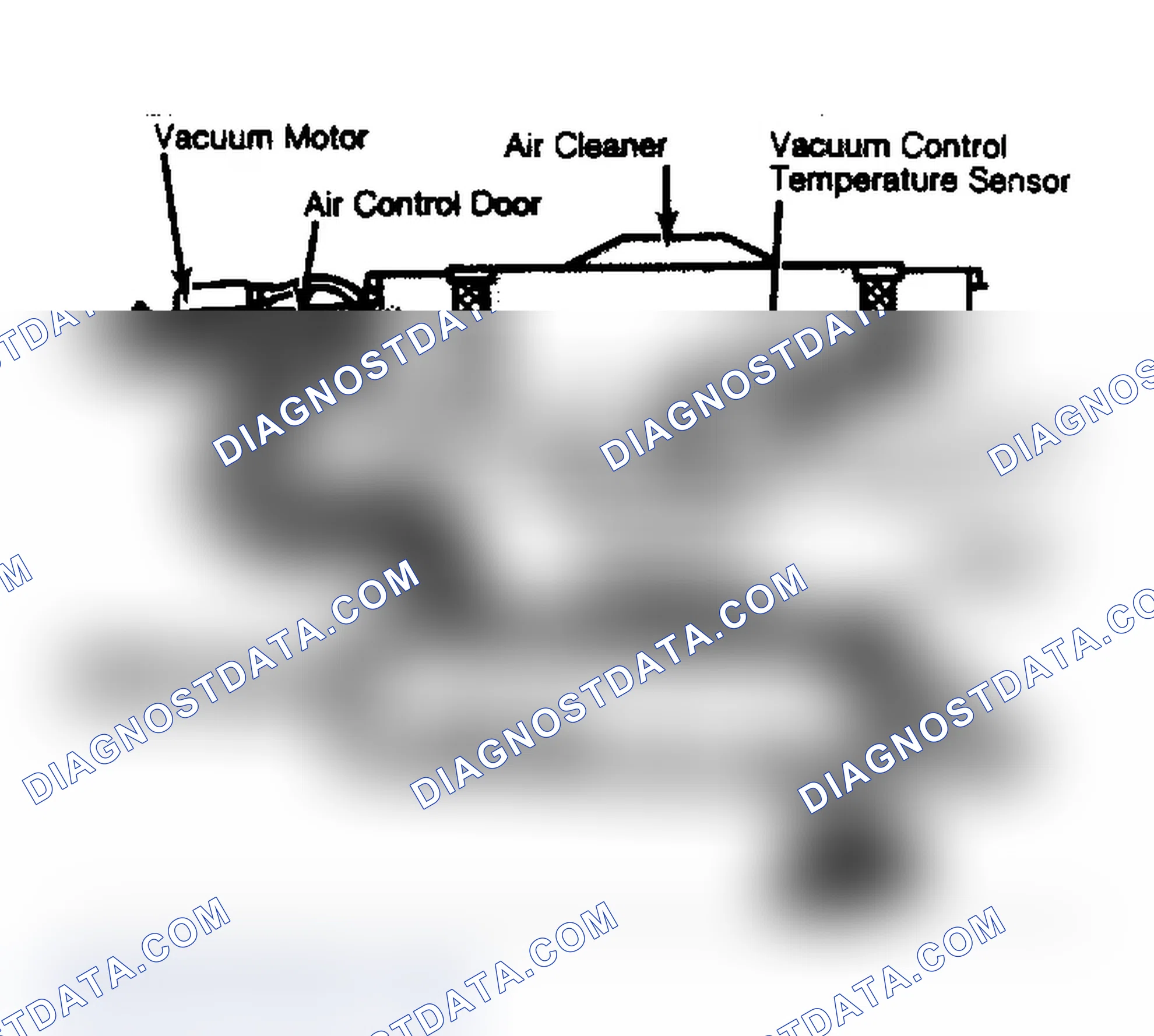 Scheme 96: Thermostatic Air Cleaner Assembly Showing Airflow into Carburetor
