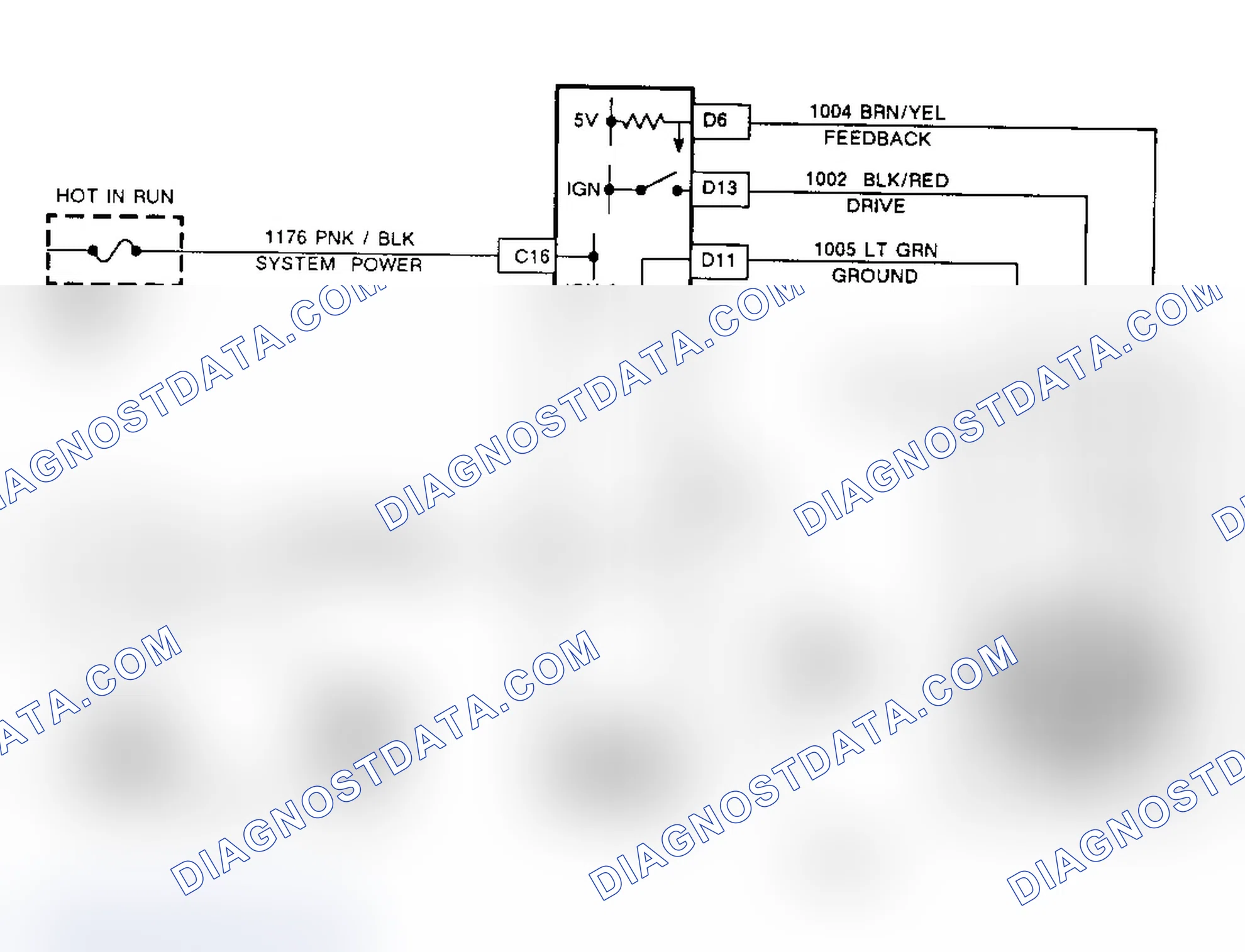 Scheme 38: Code 13, Schematic, Left Front Actuator Over Current