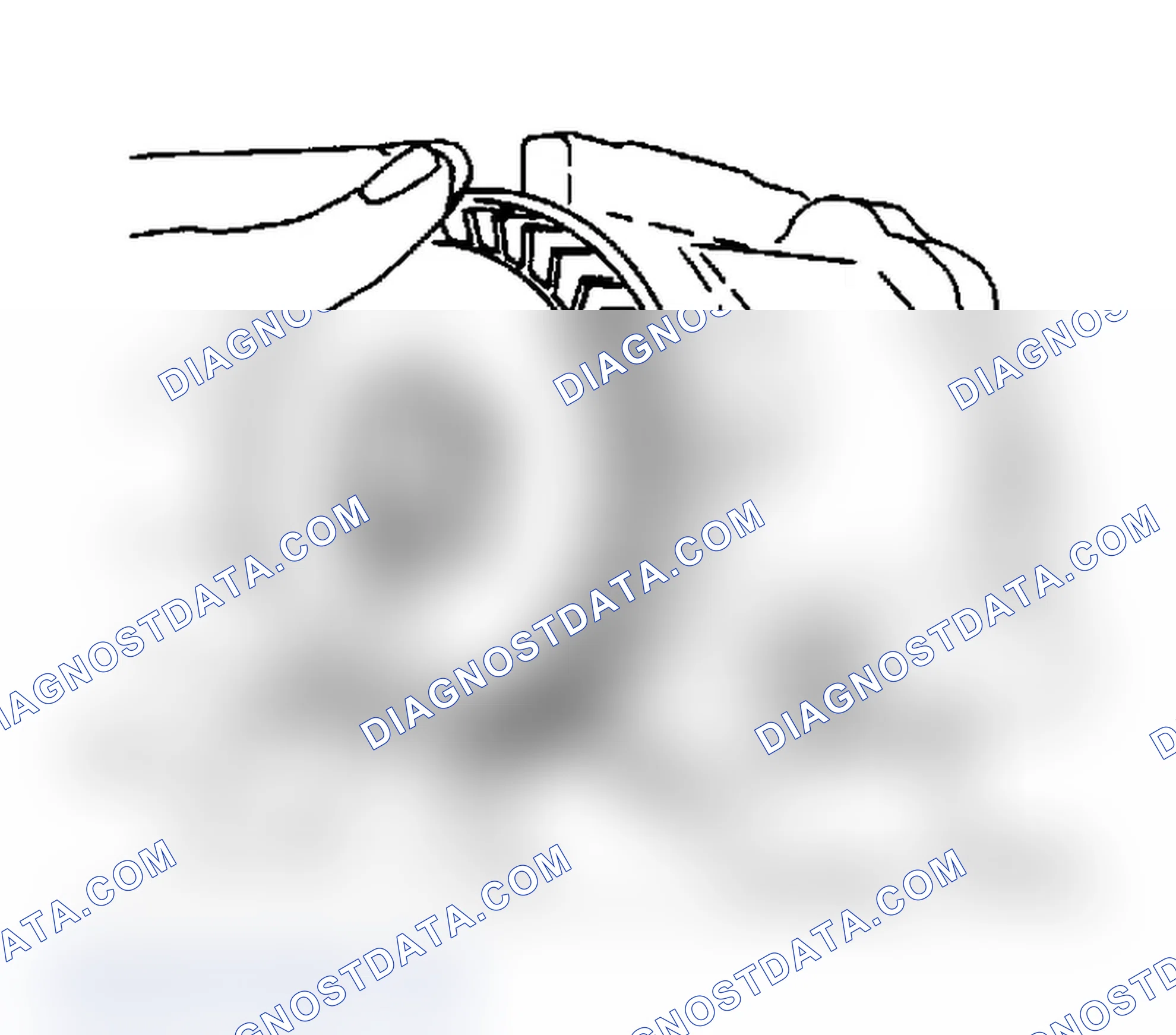 Scheme 105: Removing Centrifugal Fan Filter from Air Injection Pump with Pulley Removed Be careful that fragments do not enter air intake hole.