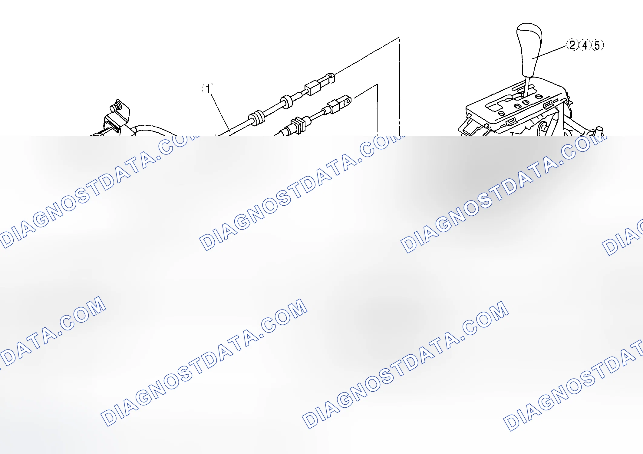 Scheme 256: AUTOMATIC TRANSAXLE SHIFT MECHANISM LOCATION INDEX