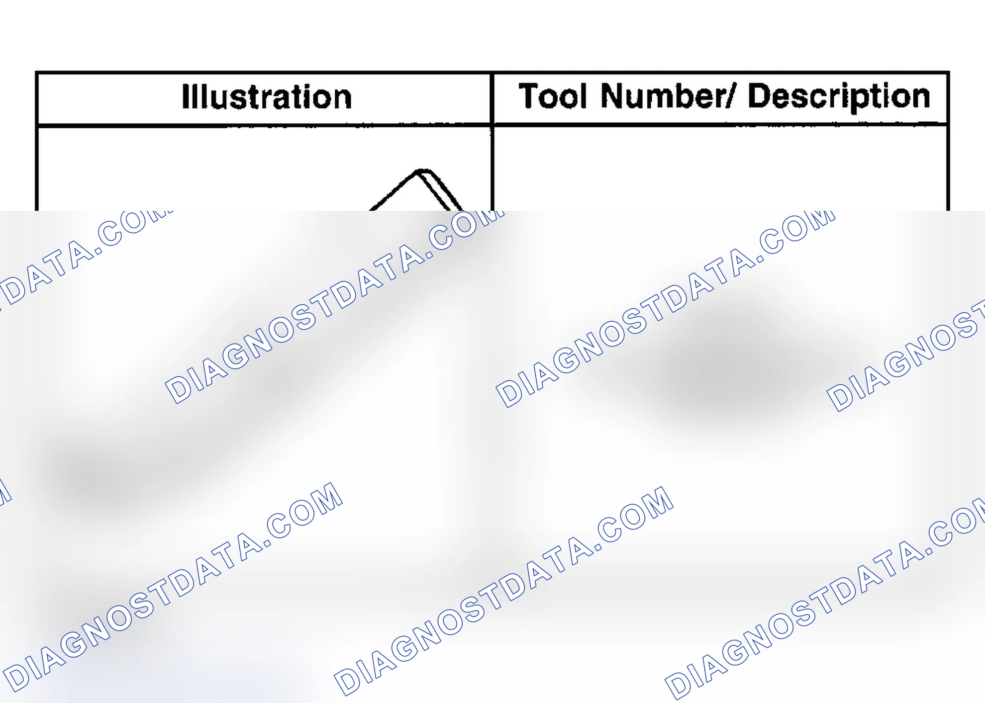 Scheme 58: Special Tools and Equipment