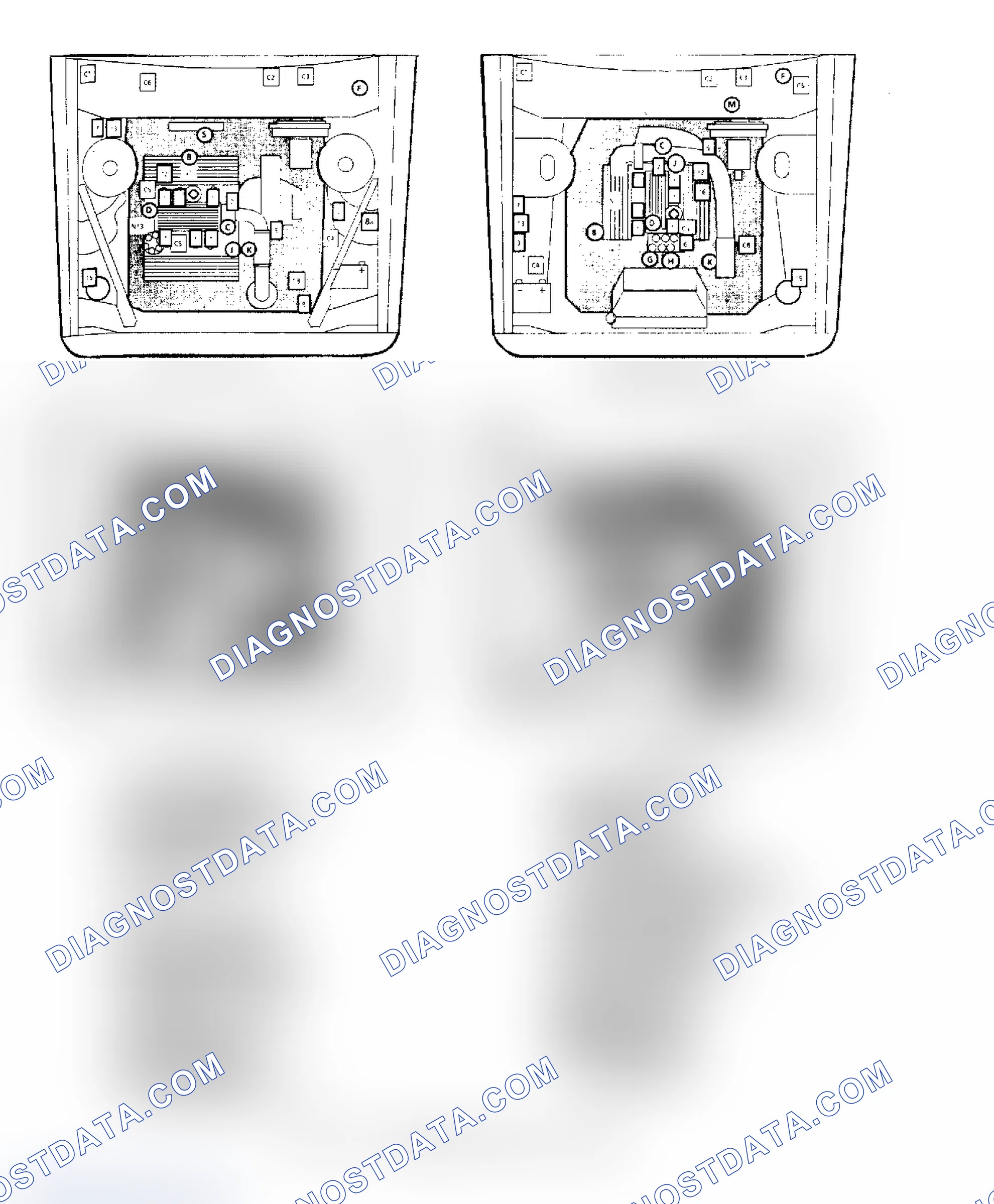 Scheme 367: Component Location for 3.0L & 3.8L Engines