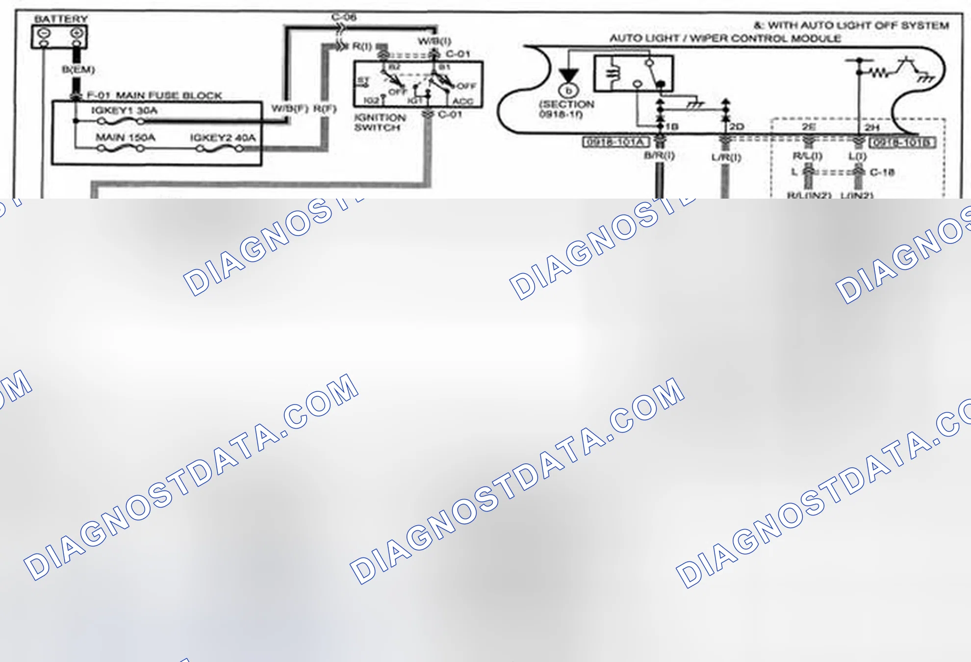 Scheme 278: Windshield Wiper And Washer (With Auto Wiper System) System Wiring Diagram - 0919-2b (1 Of 2)