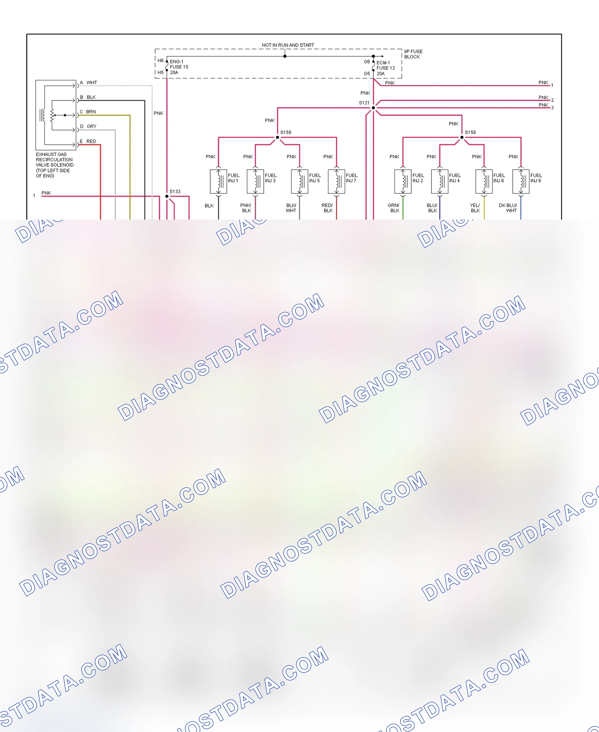 Scheme 107: PCM Wiring Diagram (Forward Control - Motorhome Chassis - 7.4L - 2 Of 4)