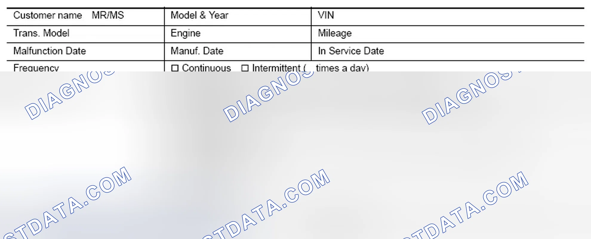 Scheme 153: INFORMATION FROM CUSTOMER