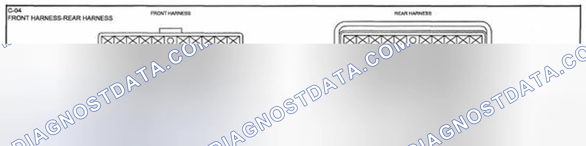 Scheme 38: Identifying Front And Rear Harness Connector Terminals (C-04)