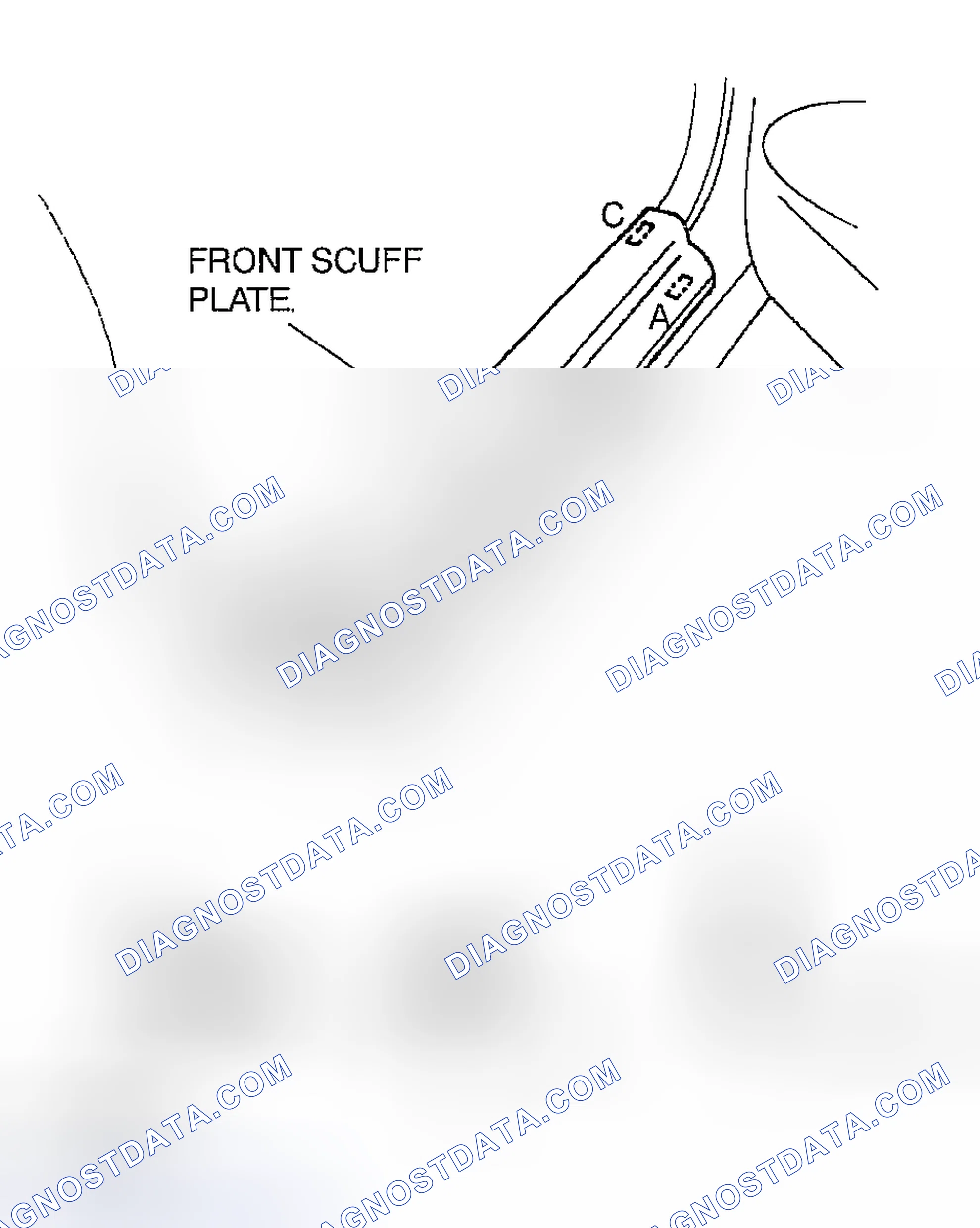 Scheme 30: FRONT SCUFF PLATE REMOVAL/INSTALLATION