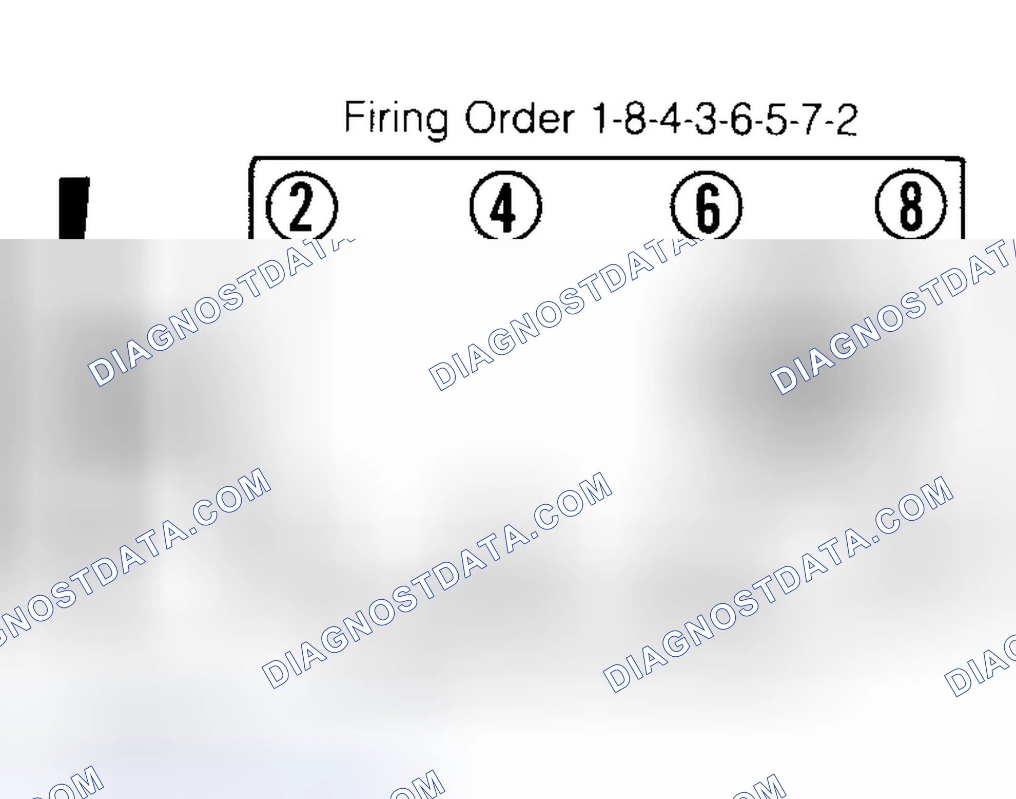 Scheme 6: Firing Order & Timing Marks (5.0L, 5.7L & 7.4L)