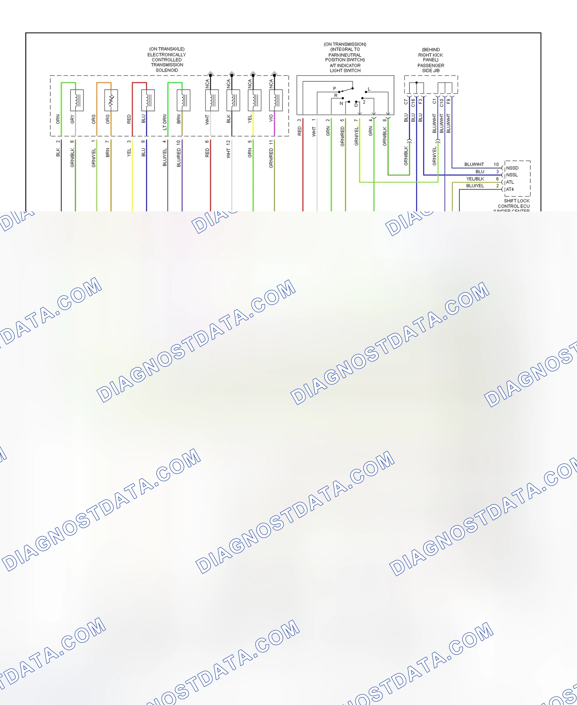 Scheme 51: Transmission Electronic Control System Wiring Diagram (2002 SC 430 - 2 Of 2)
