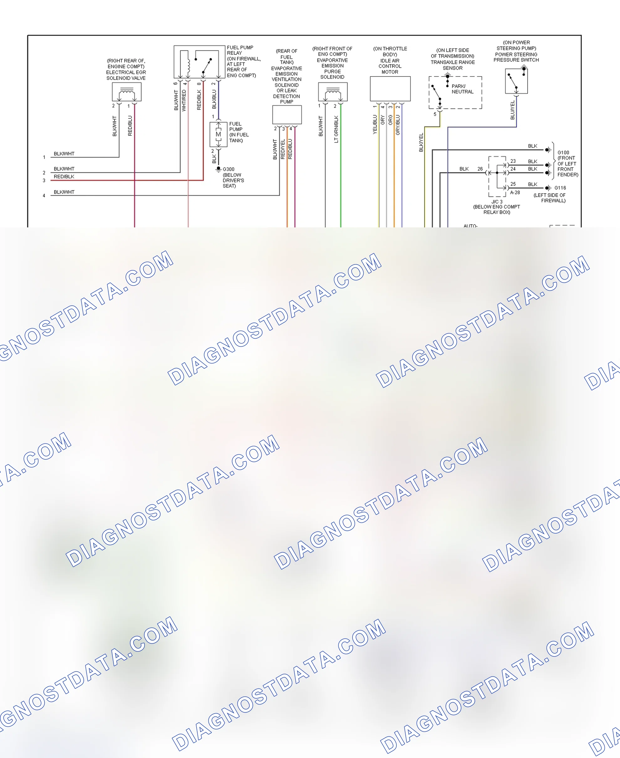Scheme 6: PCM Wiring Diagram (Avenger & Sebring Coupe - 2.5L - 3 Of 3)