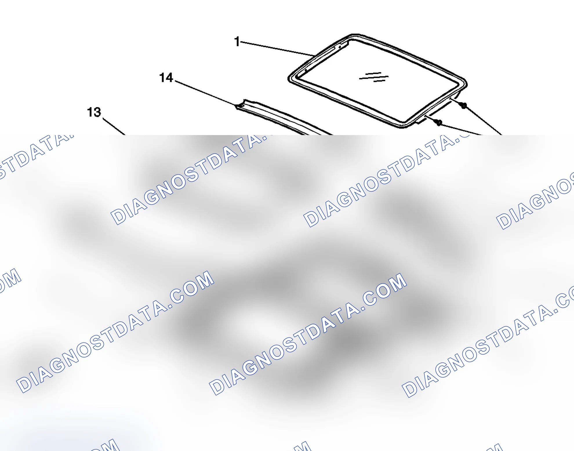 Scheme 4: Power Sunroof Disassembled View
