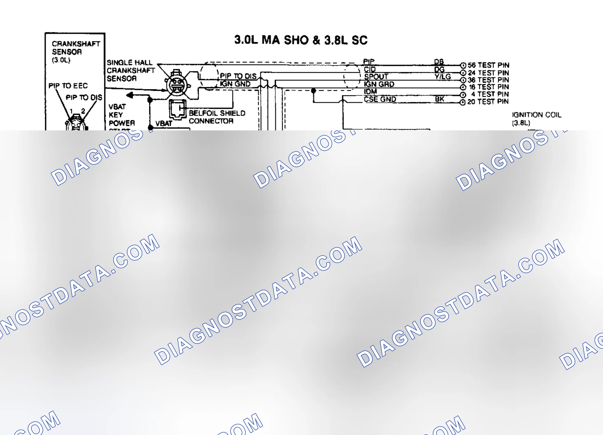 Scheme 19: DIS Wiring Diagrams (3.0L MA SHO & 3.8L SC)
