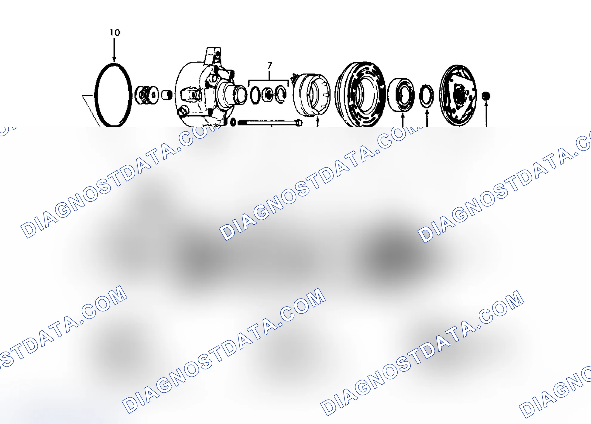 Scheme 31: Exploded View of Harrison V5 5-Cylinder Compressor