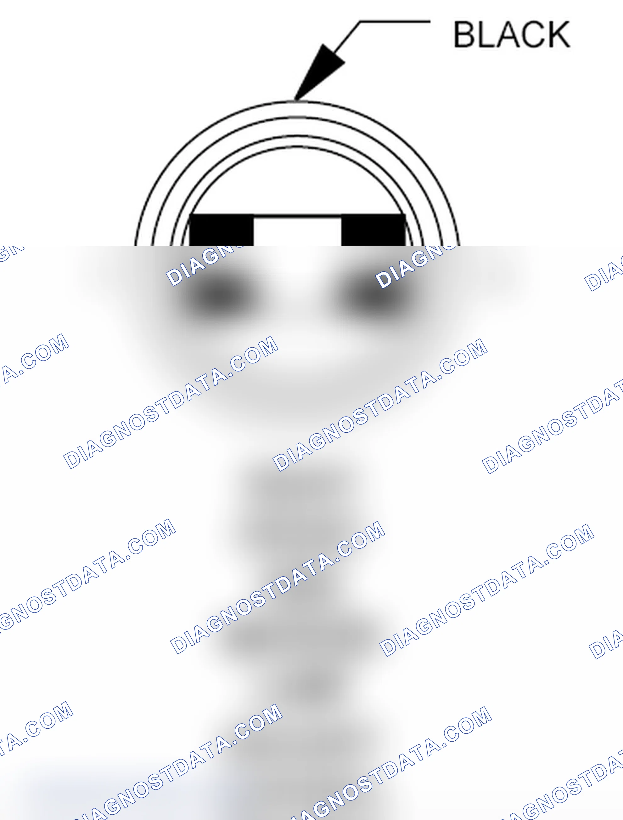 Scheme 215: Right Front Side Marker Lamp (Except Export) Connector End View