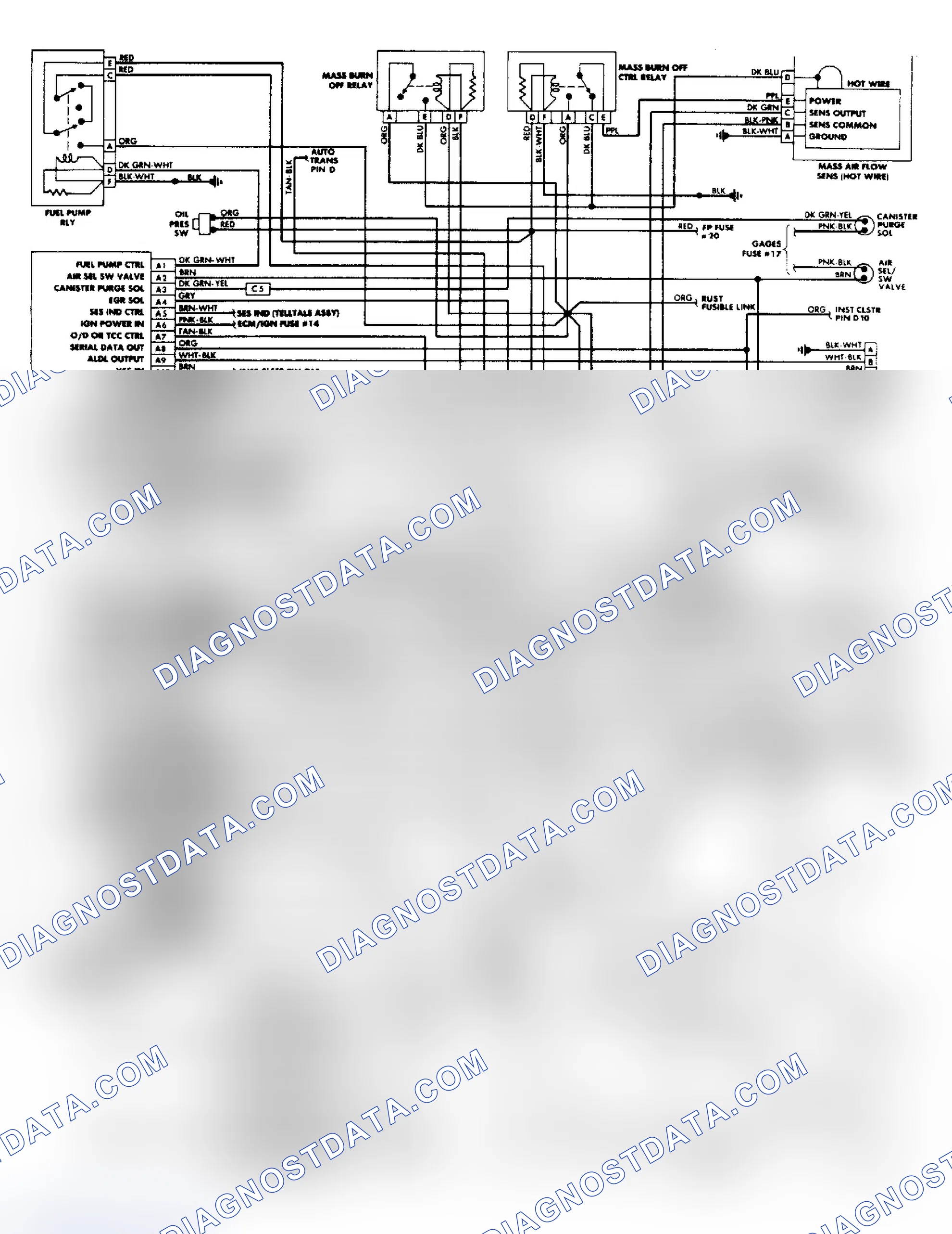 Scheme 103: 1988 Corvette 5.7L Fuel Injection Wiring Diagram