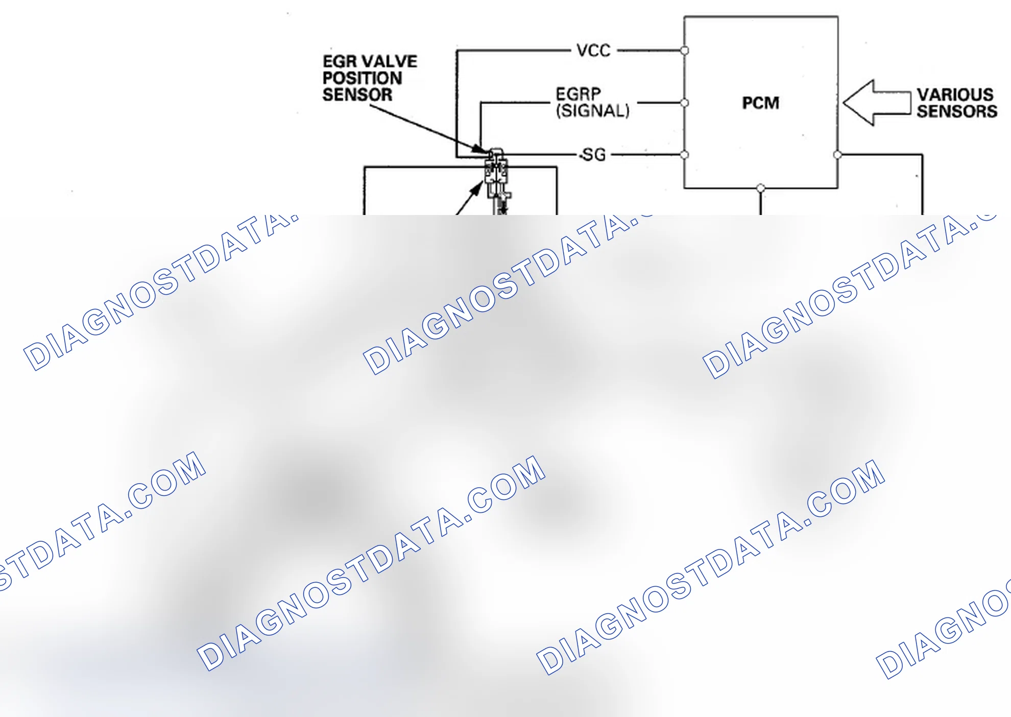 Scheme 60: Exhaust Gas Recirculation (EGR) System Diagram