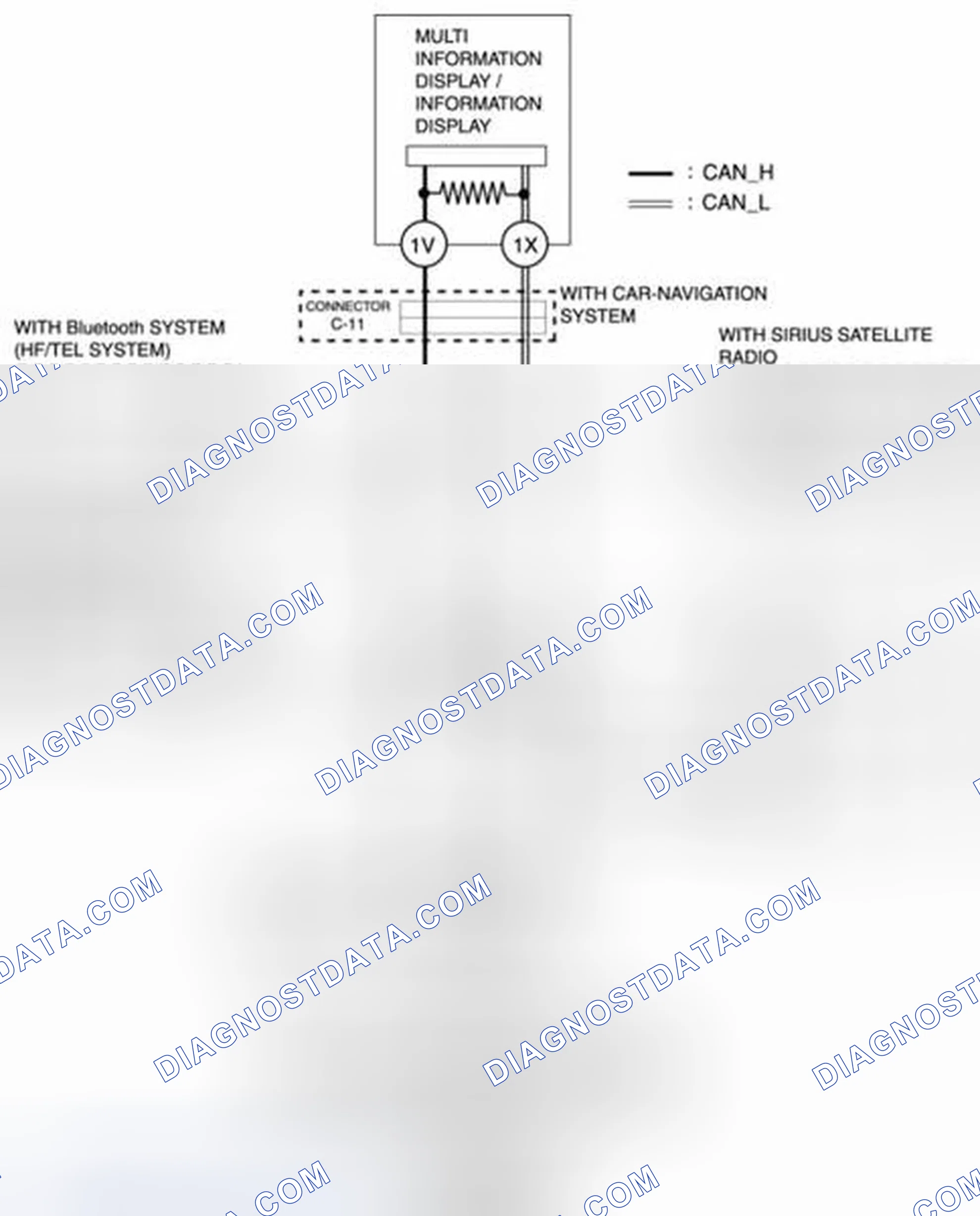Scheme 8: MS-CAN Short To Power Supply [Multiplex Communication System] System Wiring Diagram