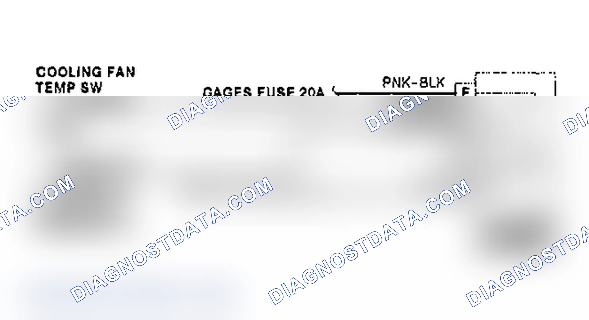 Scheme 6: Cooling Fan Circuit Wiring Diagram ("G" Series with 7.4L with A/C)