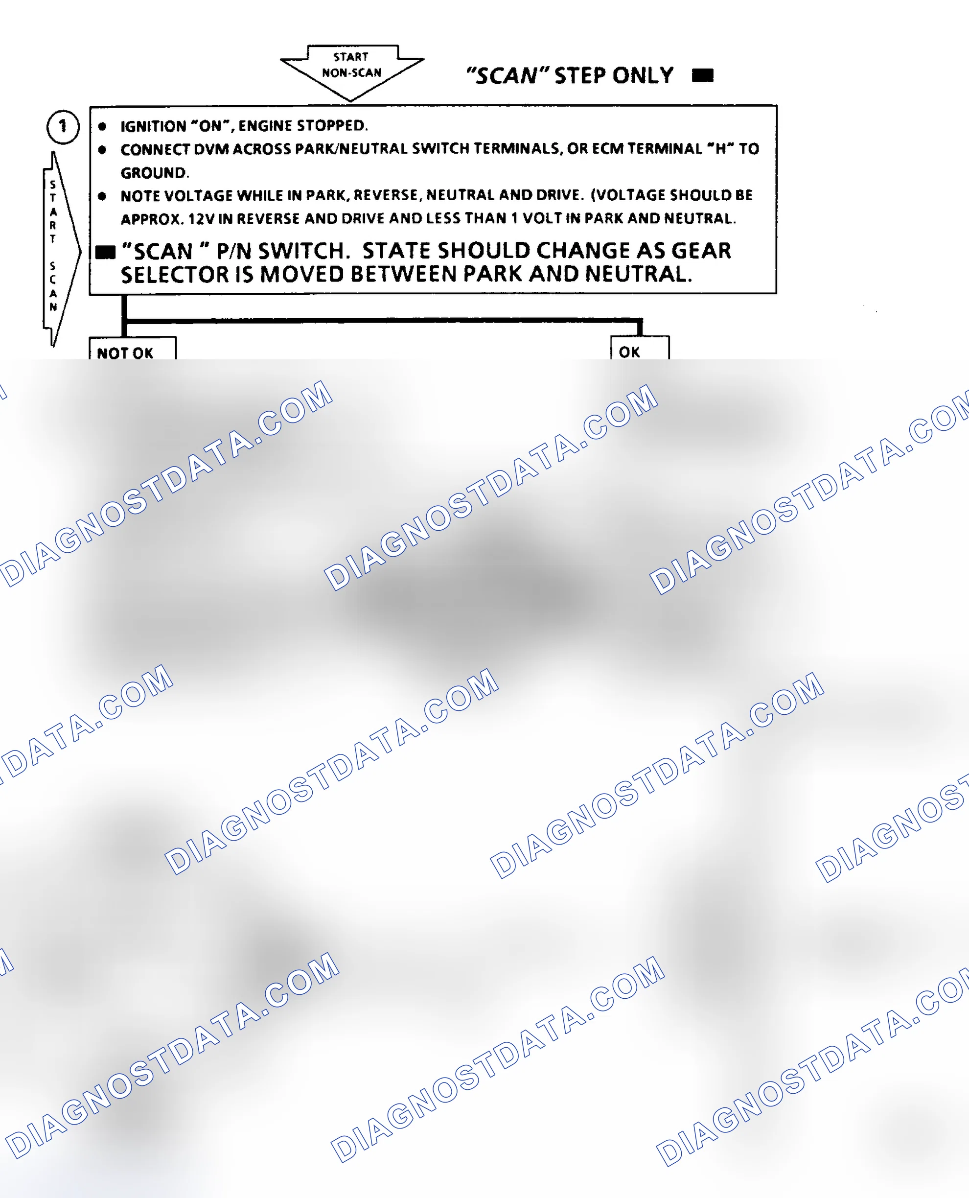 Scheme 391: Chart 24B - Park/Neutral Circuit (P/N) Flow Chart