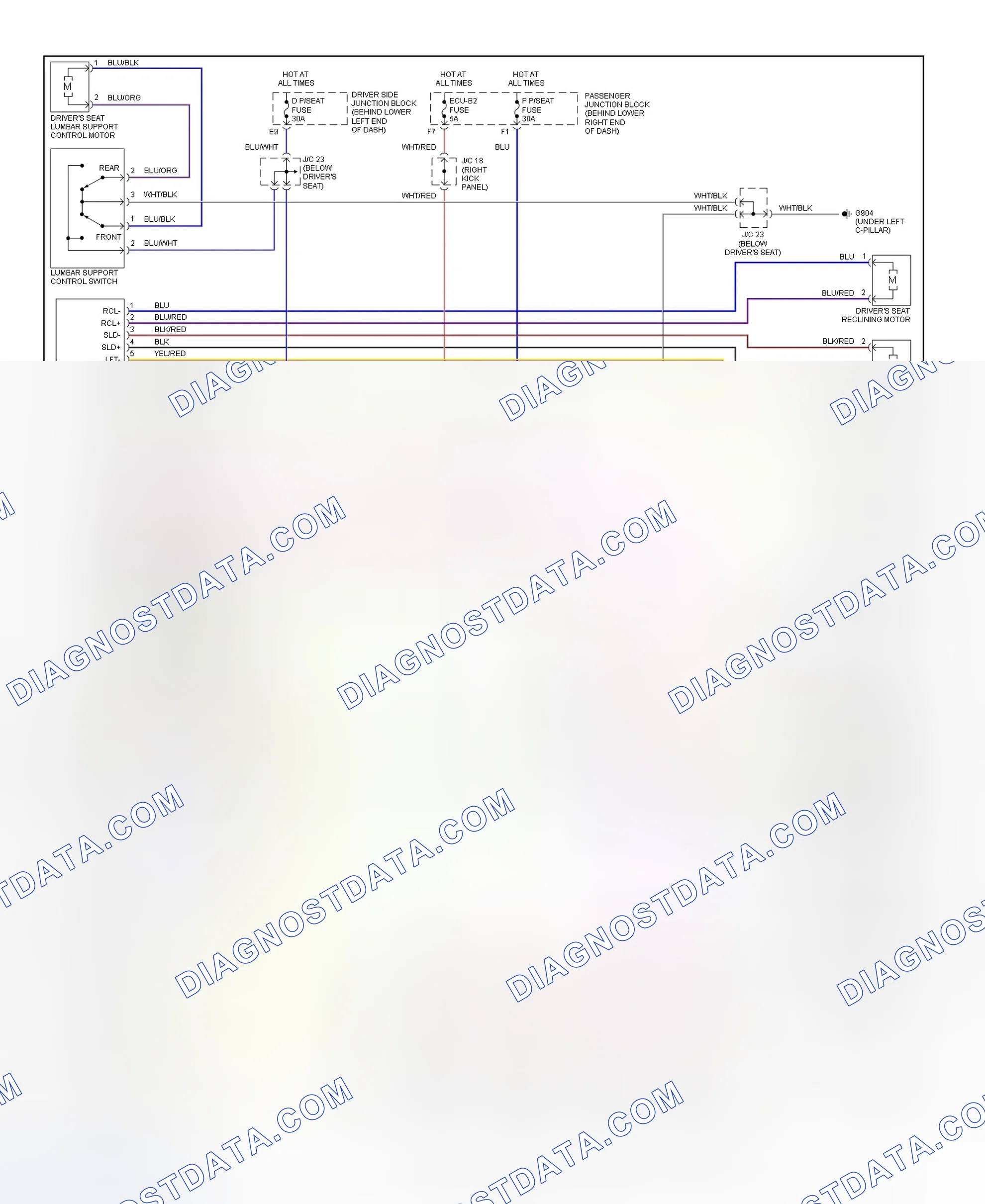 Scheme 2: Power Tilt & Telescopic Steering Column Wiring Diagram (GS300 & GS400 - 2 Of 2)
