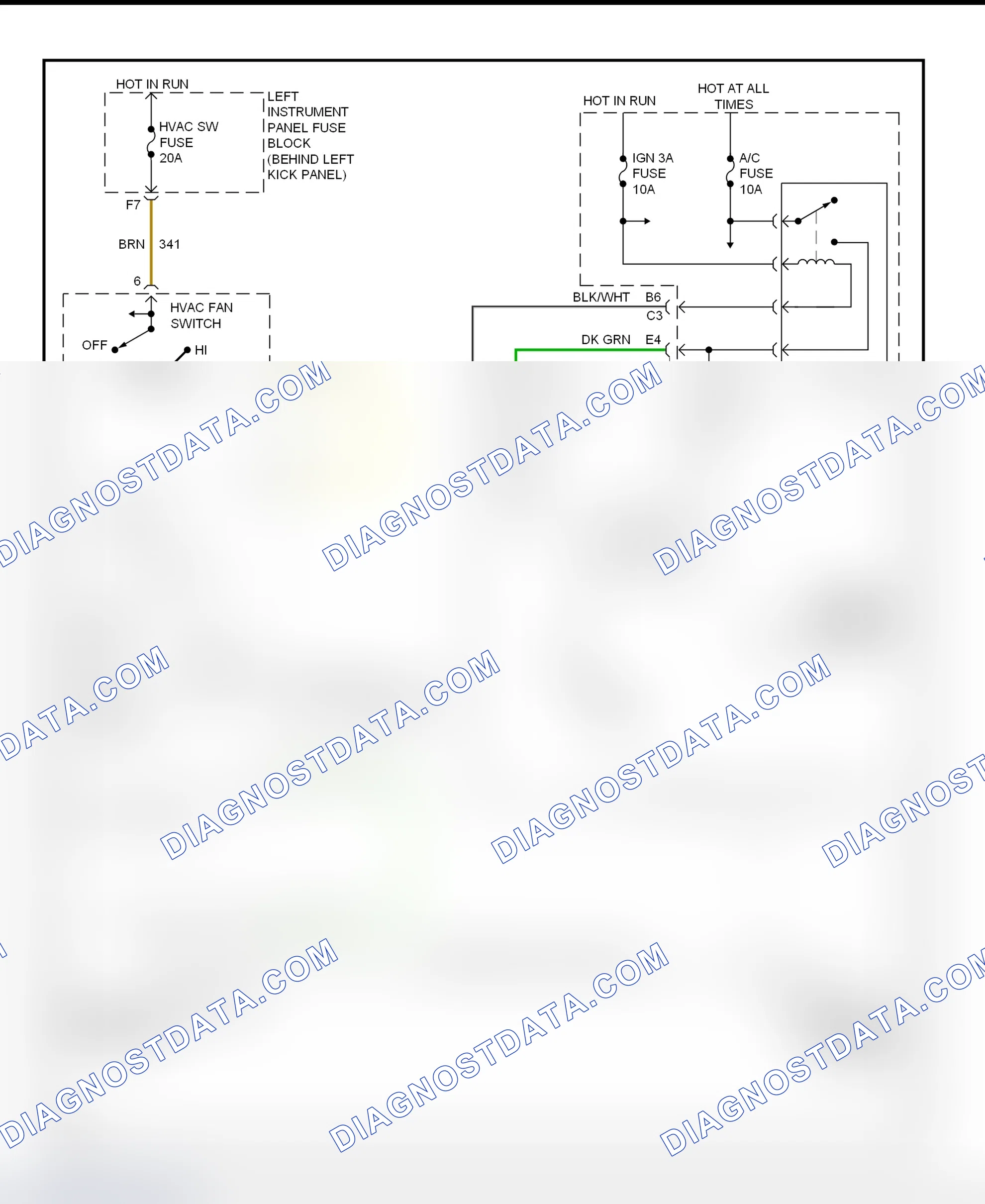 Scheme 28: A/C Compressor Clutch Controls Wiring Diagram (Saturn - LS2 & LW2)