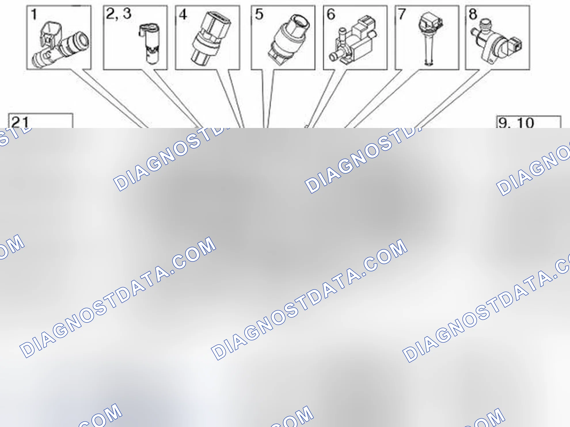 Scheme 43: LOCATION OF COMPONENTS, ENGINE COMPARTMENT