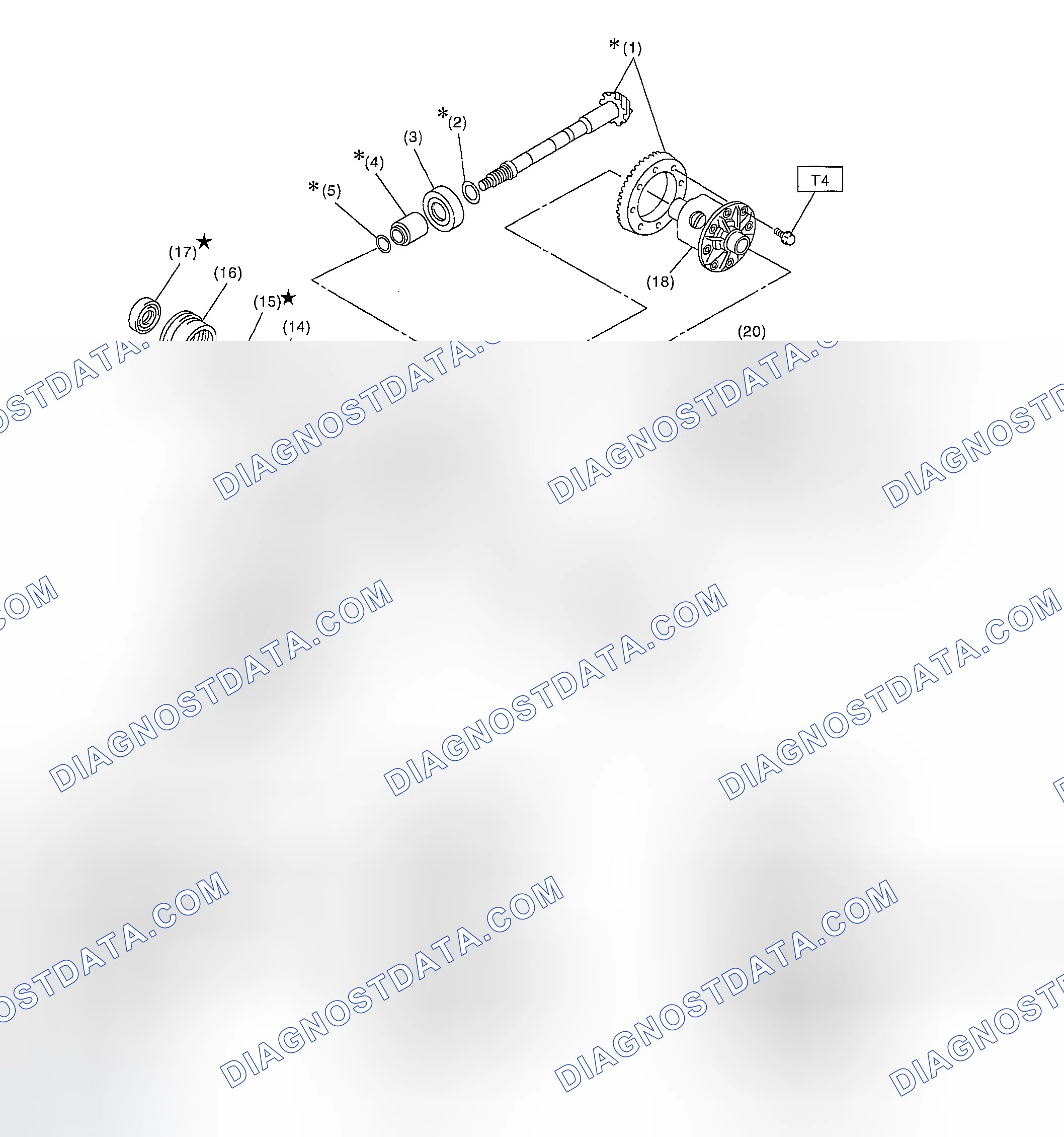 Scheme 138: REAR DIFFERENTIAL FOR VA-TYPE WITH LSD