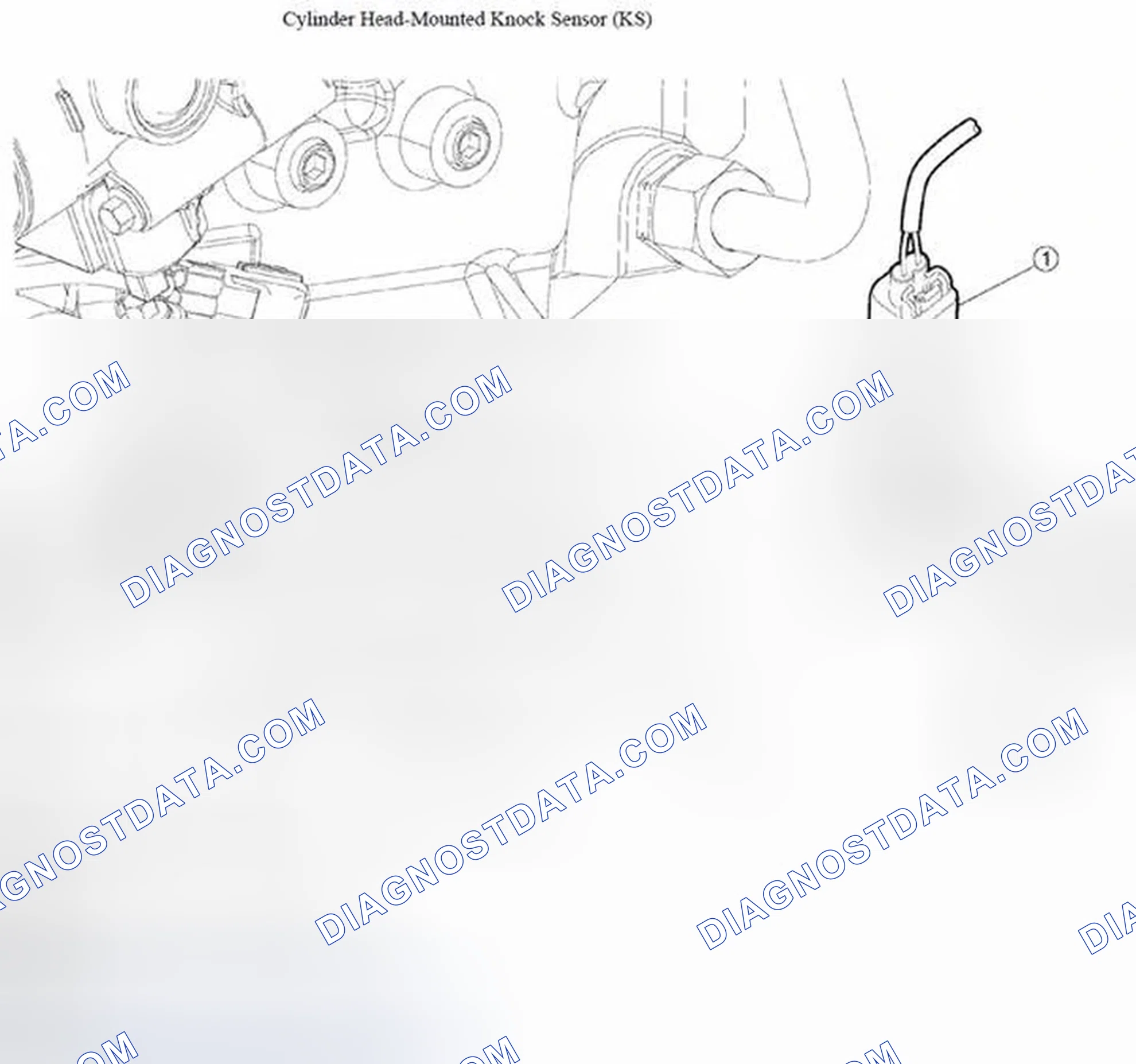 Scheme 60: KNOCK SENSOR (KS) REMOVAL/INSTALLATION - 3.0L