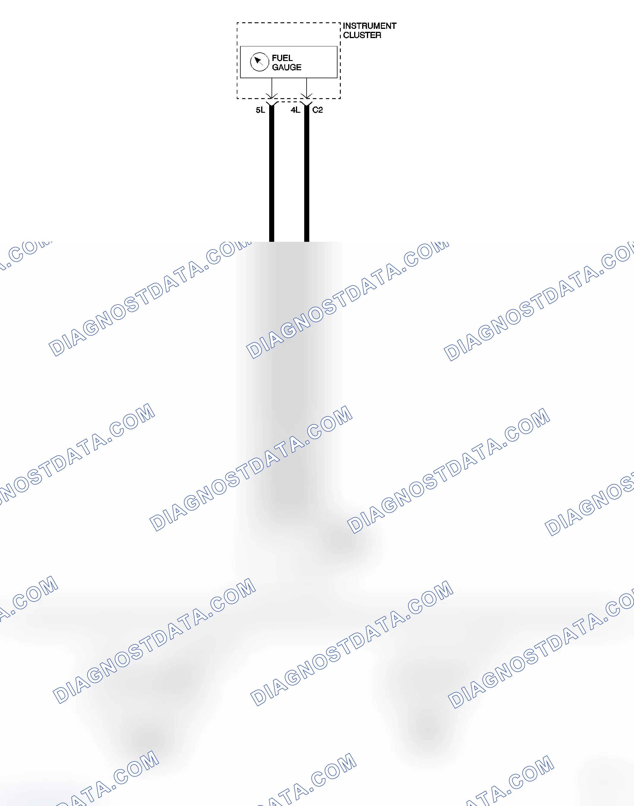Scheme 521: FUEL LEVEL SENSOR CIRCUIT